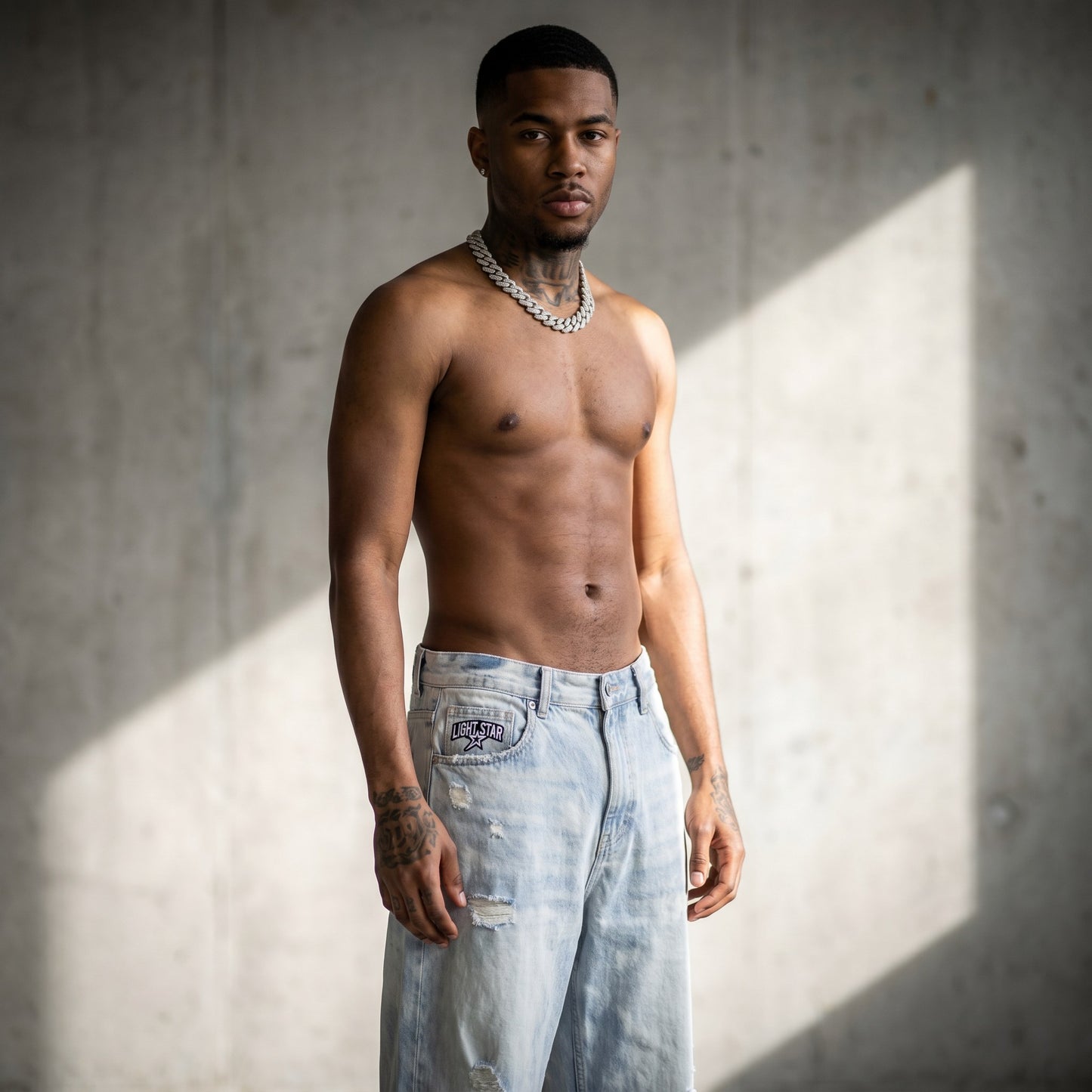 Carpenter Jean Bleach Wash front