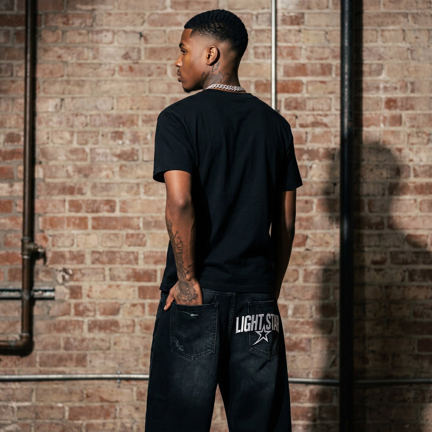 Carpenter Jean Jet Black back