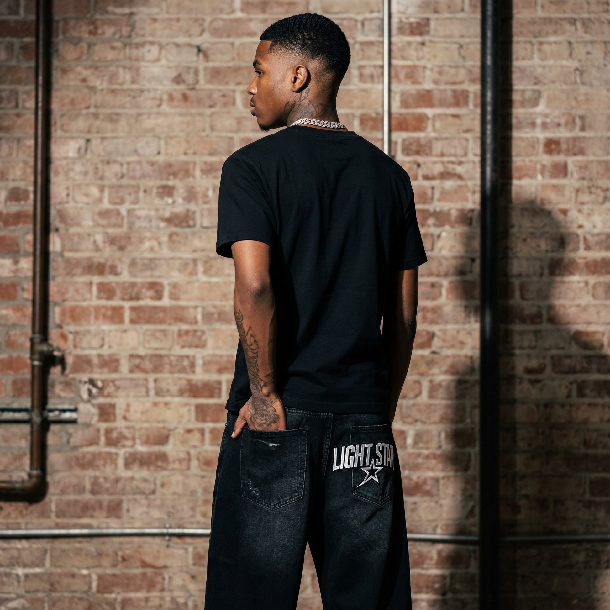 Carpenter Jean Jet Black back
