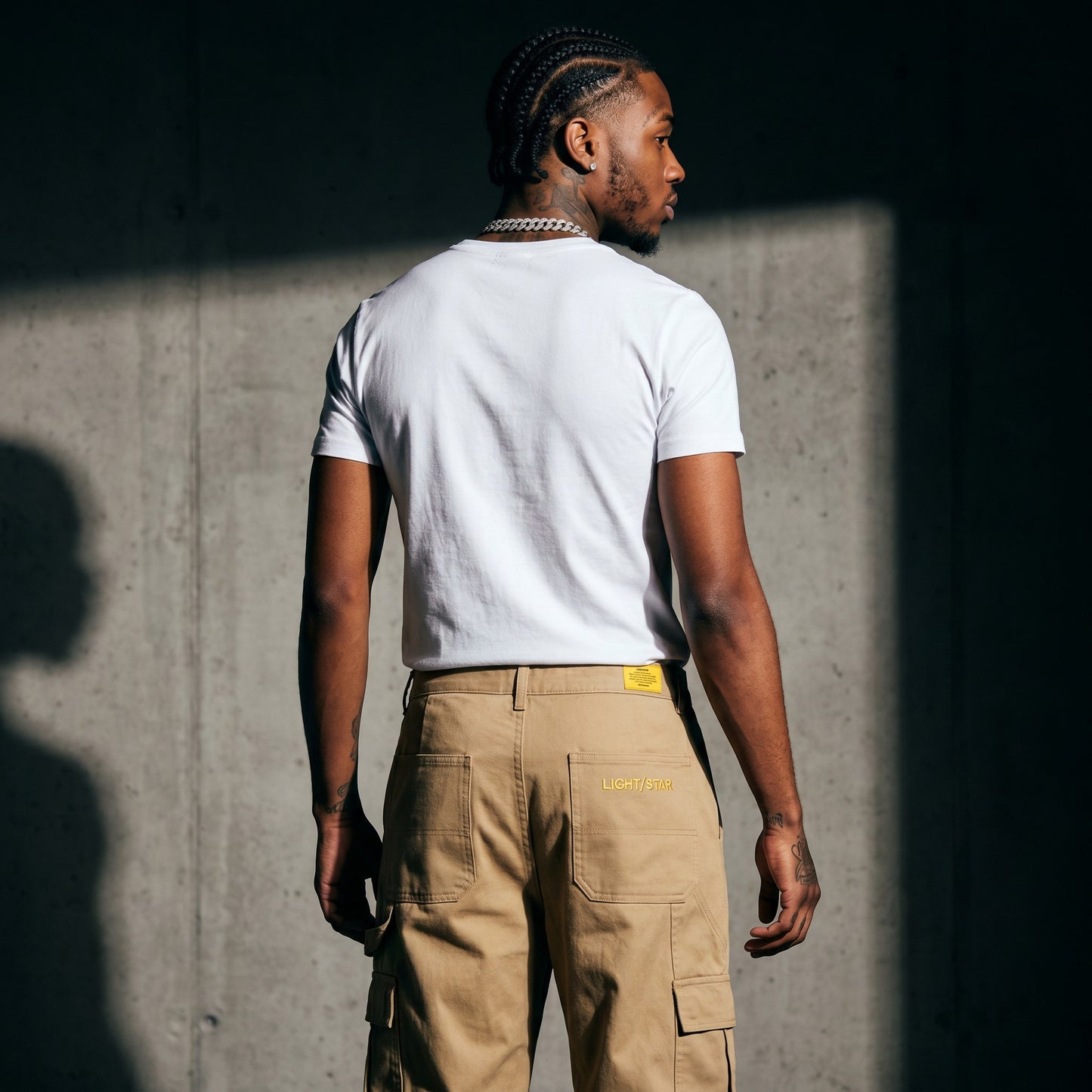 Cuffed Cargo Pant Desert Tan back