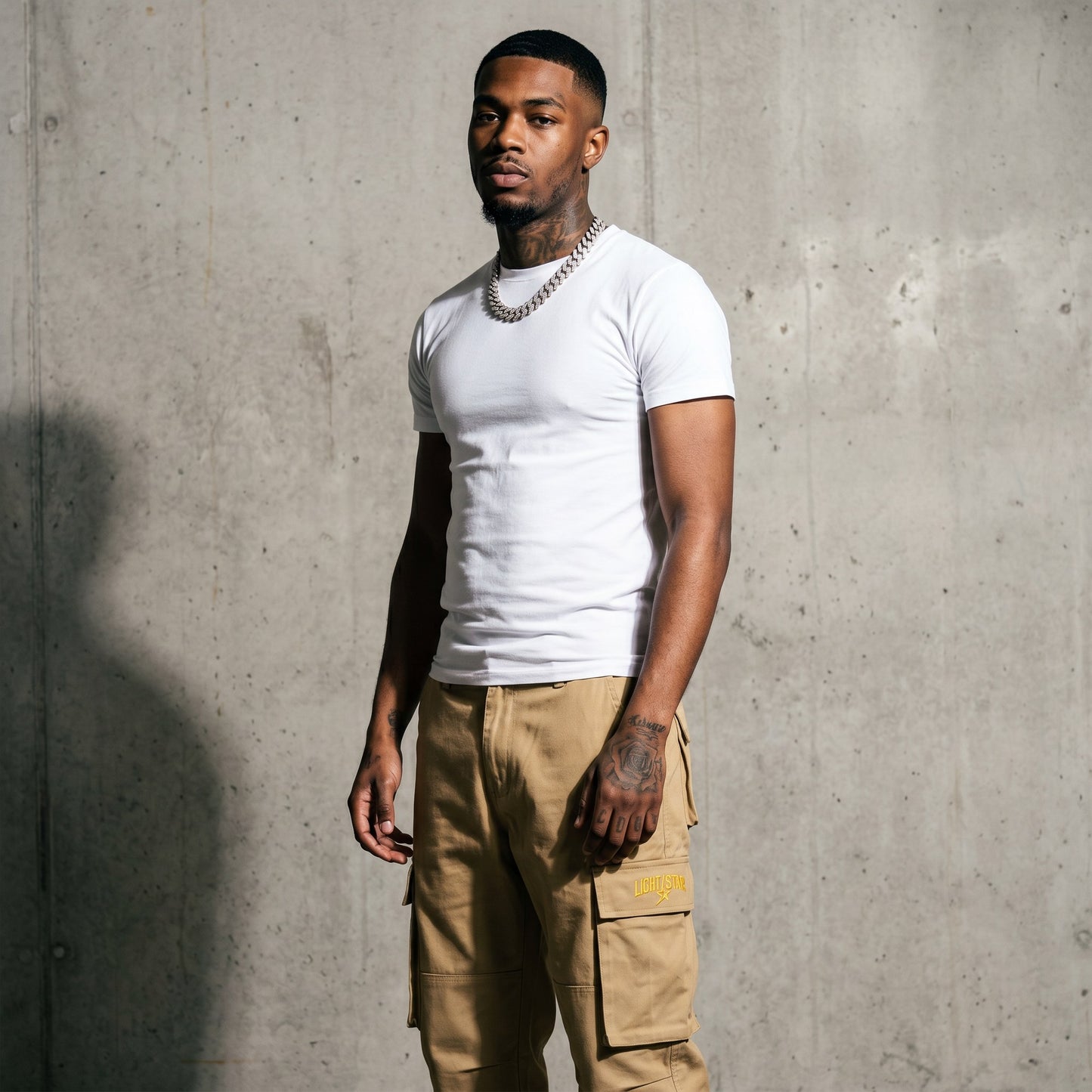 Cuffed Cargo Pant Desert Tan front