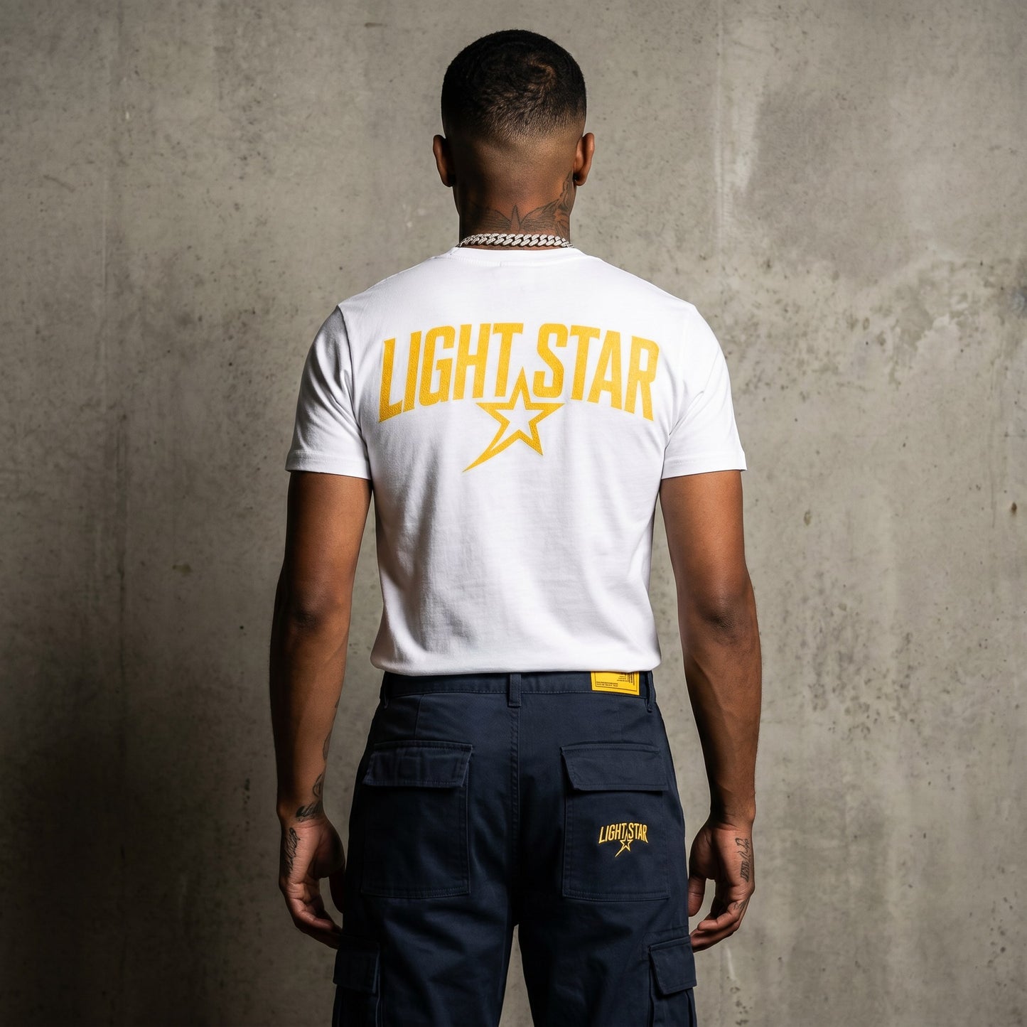 Cuffed Cargo Pant Navy Storm back