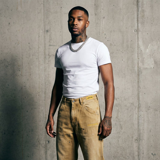 Faded Baggy Jean Carpenter Tan front