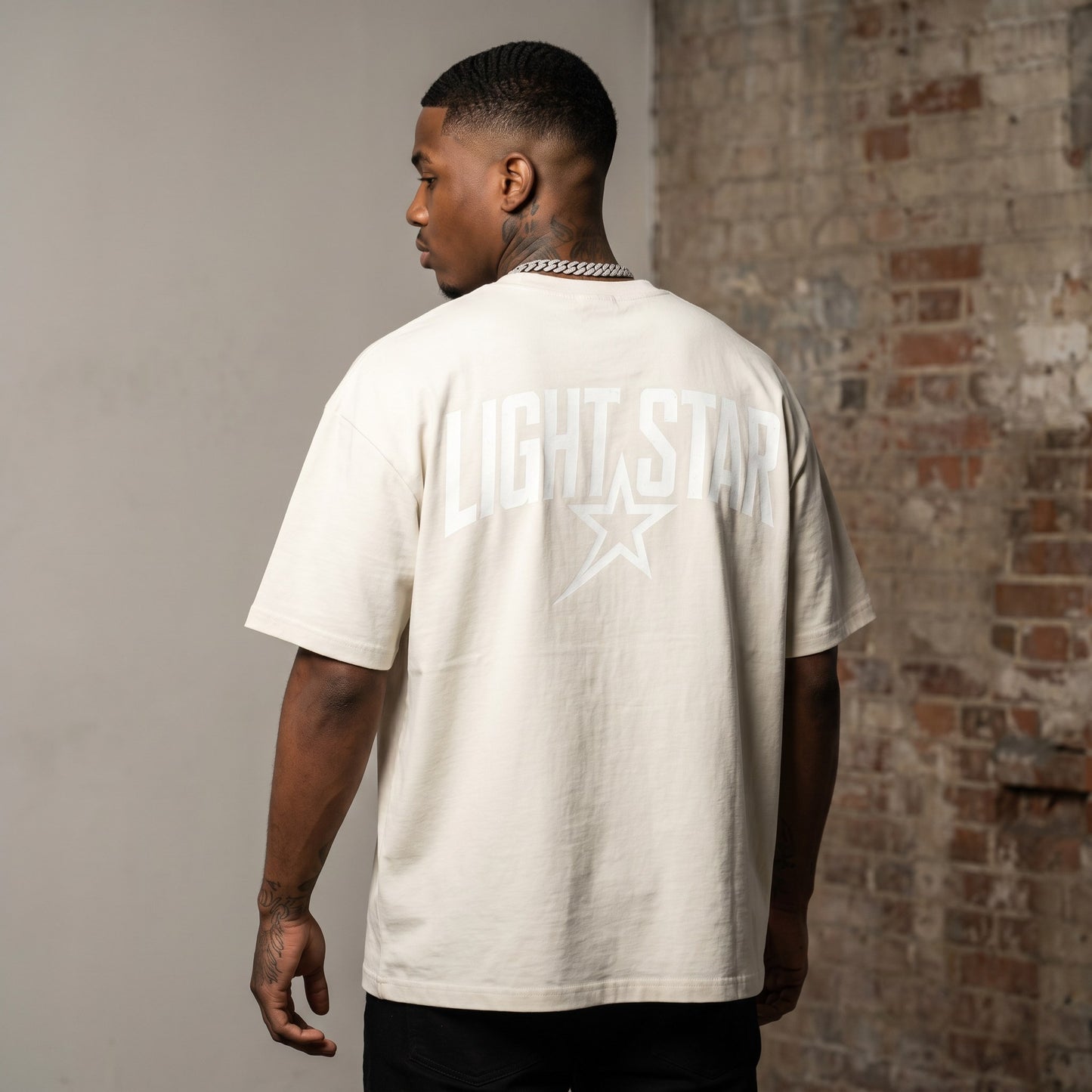 Heavyweight LS Capsule Tee Bone White back