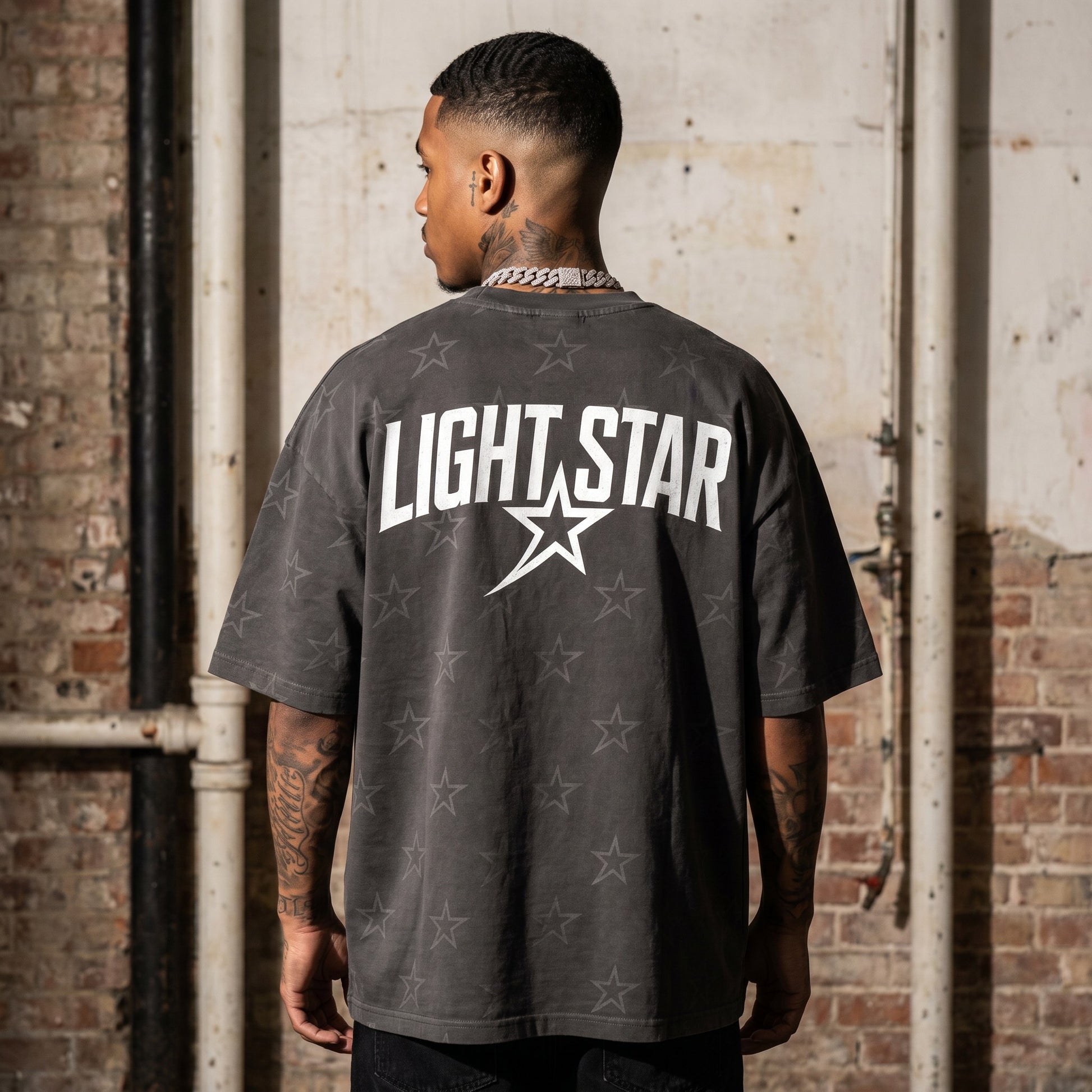 Heavyweight LS Capsule Tee Charcoal back