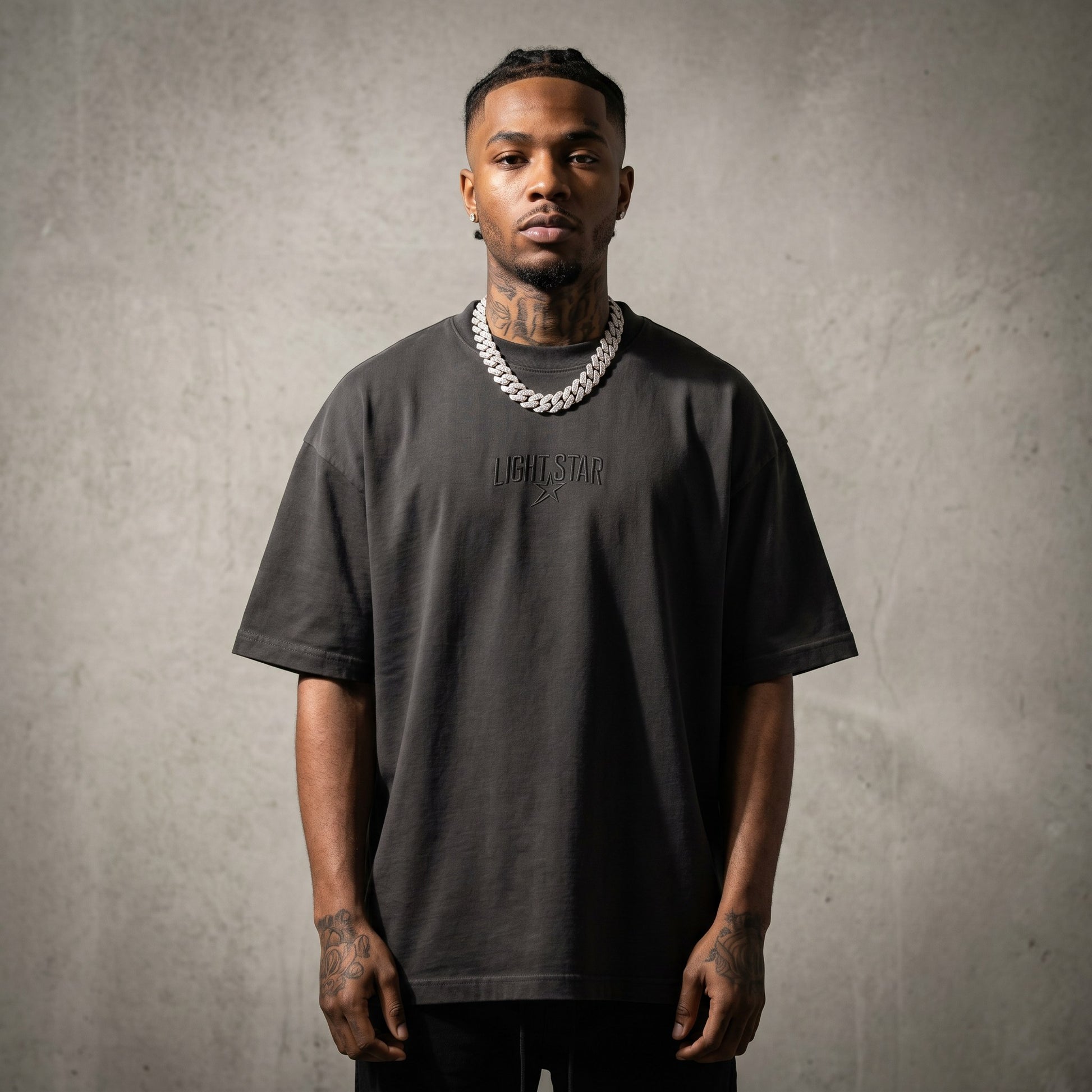 Heavyweight LS Capsule Tee Charcoal front