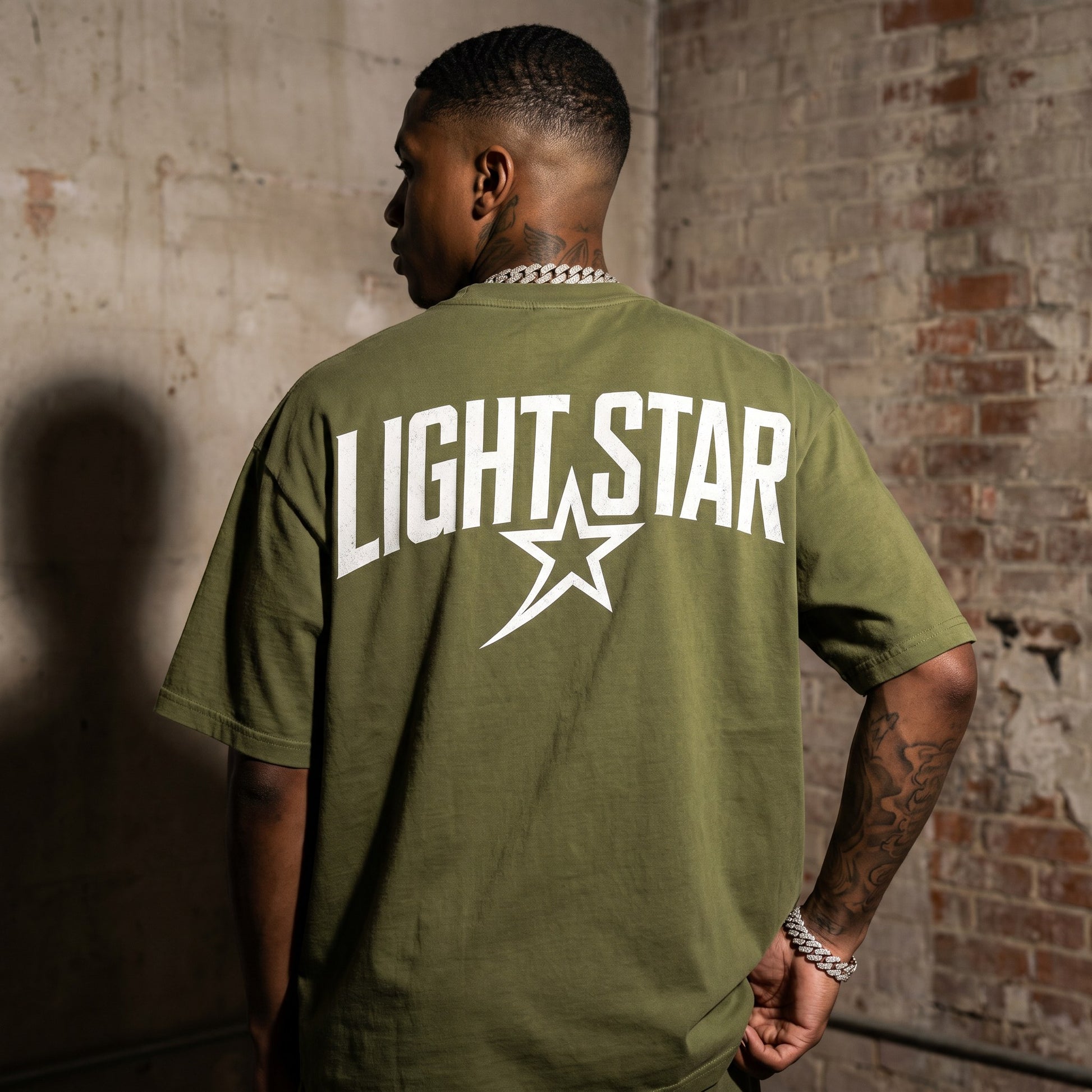 Heavyweight LS Capsule Tee Olive Drab back