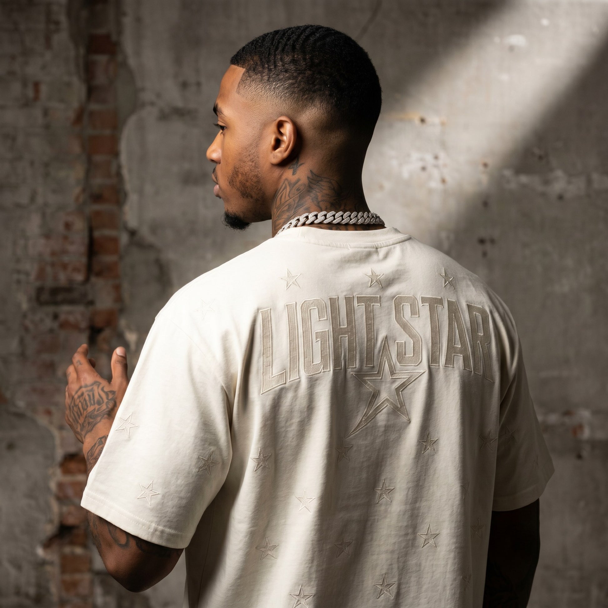 Layering Premium Tee Bone White back