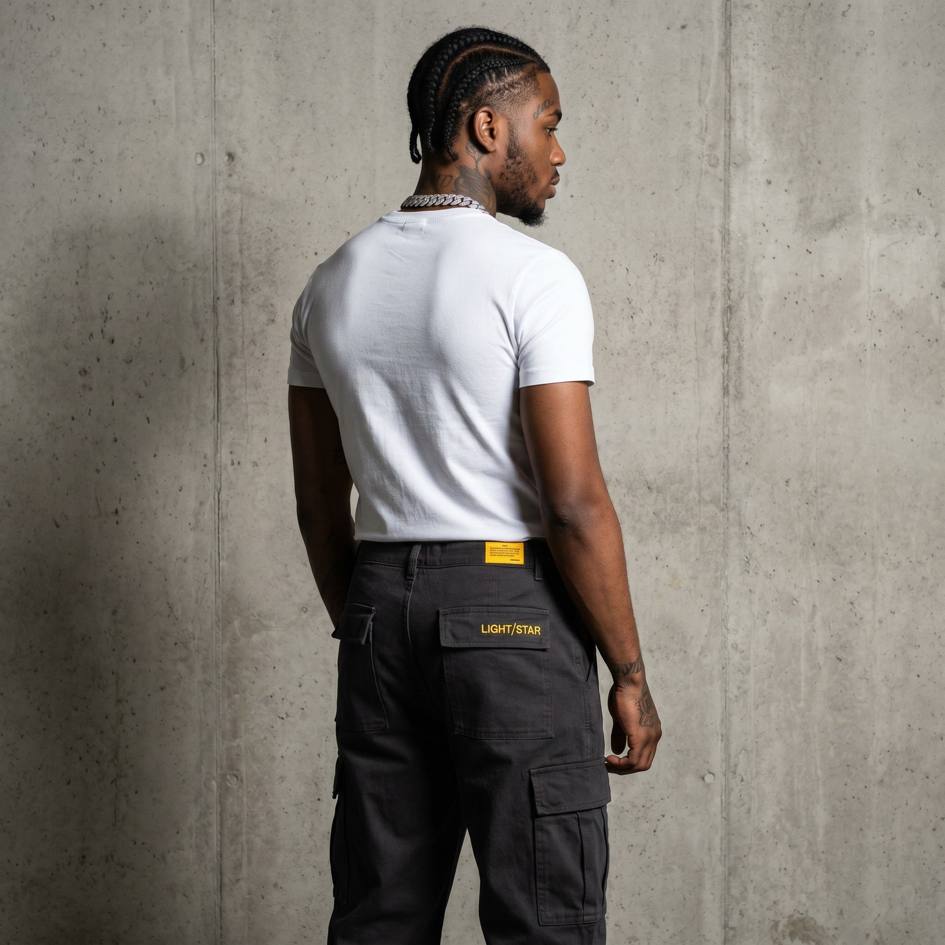Light Star Cargo Charcoal Black back