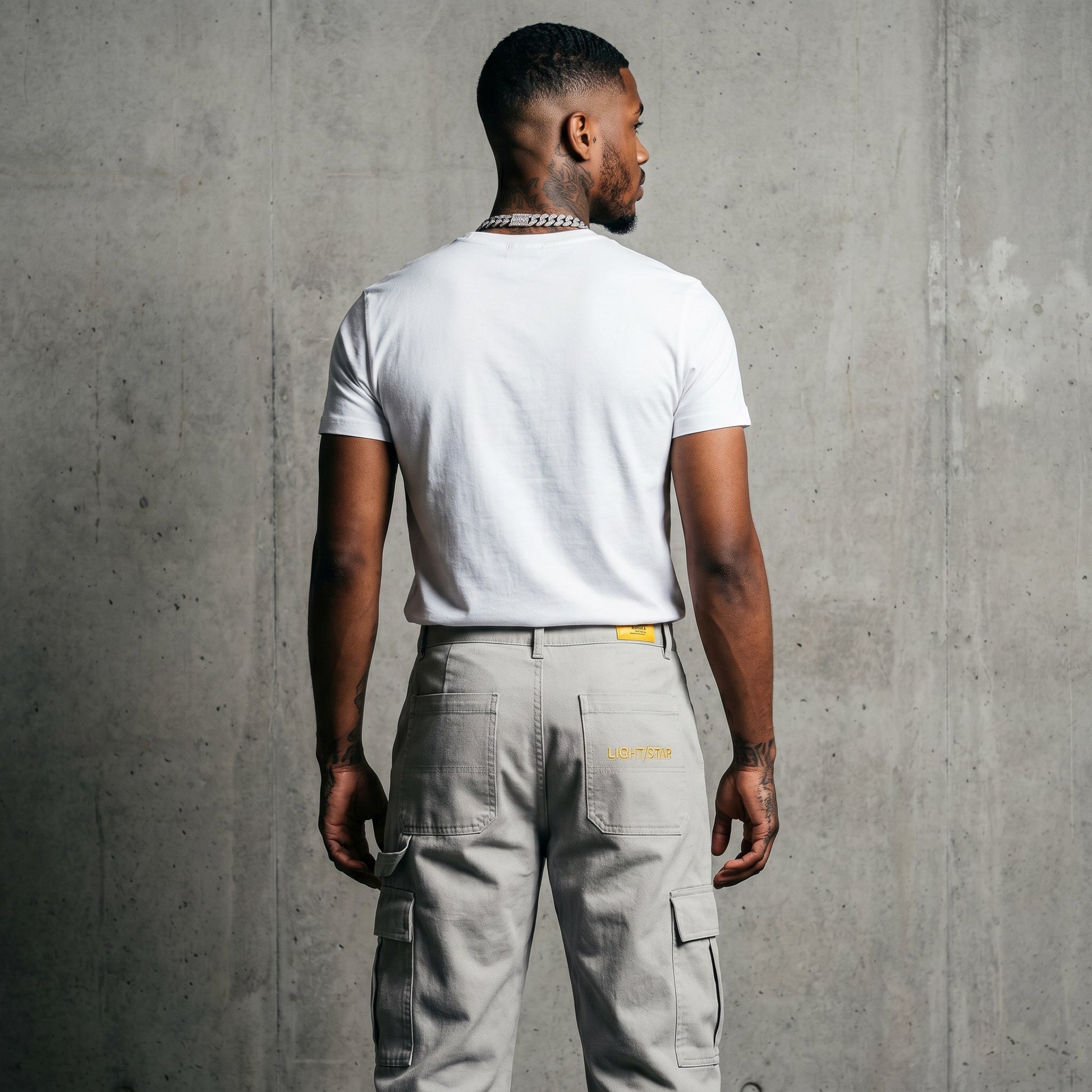 Light Star Cargo Concrete Grey back