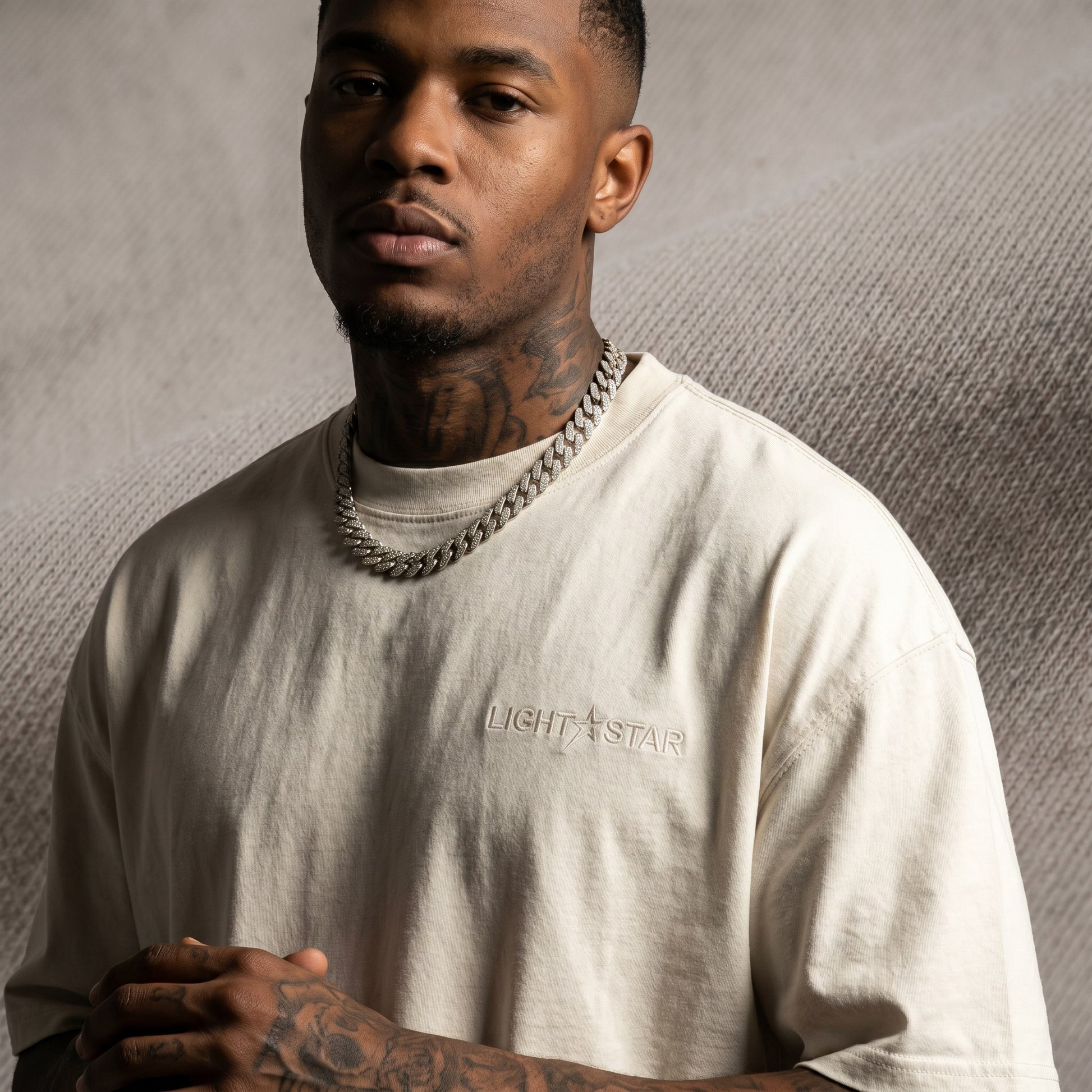 Light Star Crest Heavy Tee Bone White detail