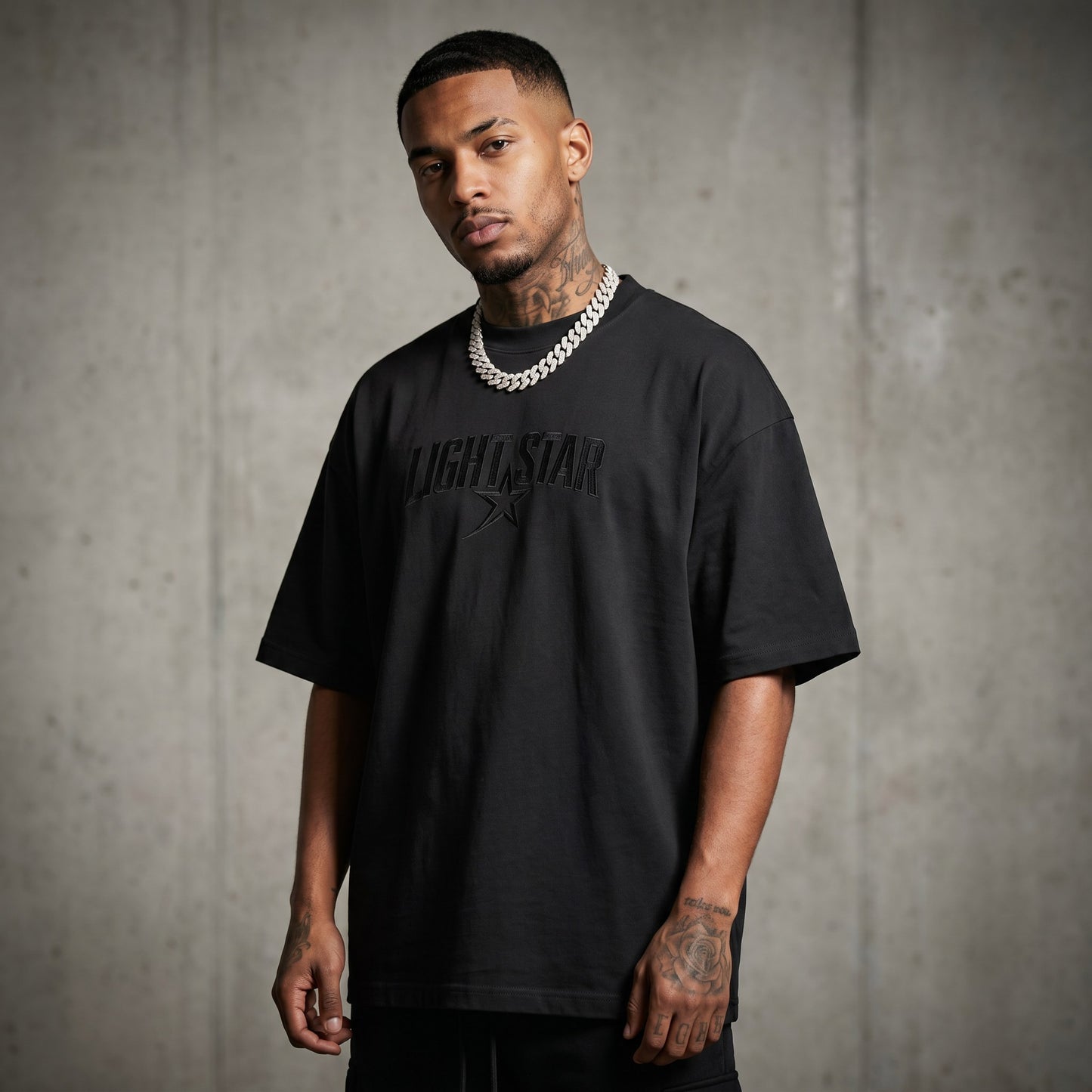 LS Studio Heavy Tee Vintage Black front
