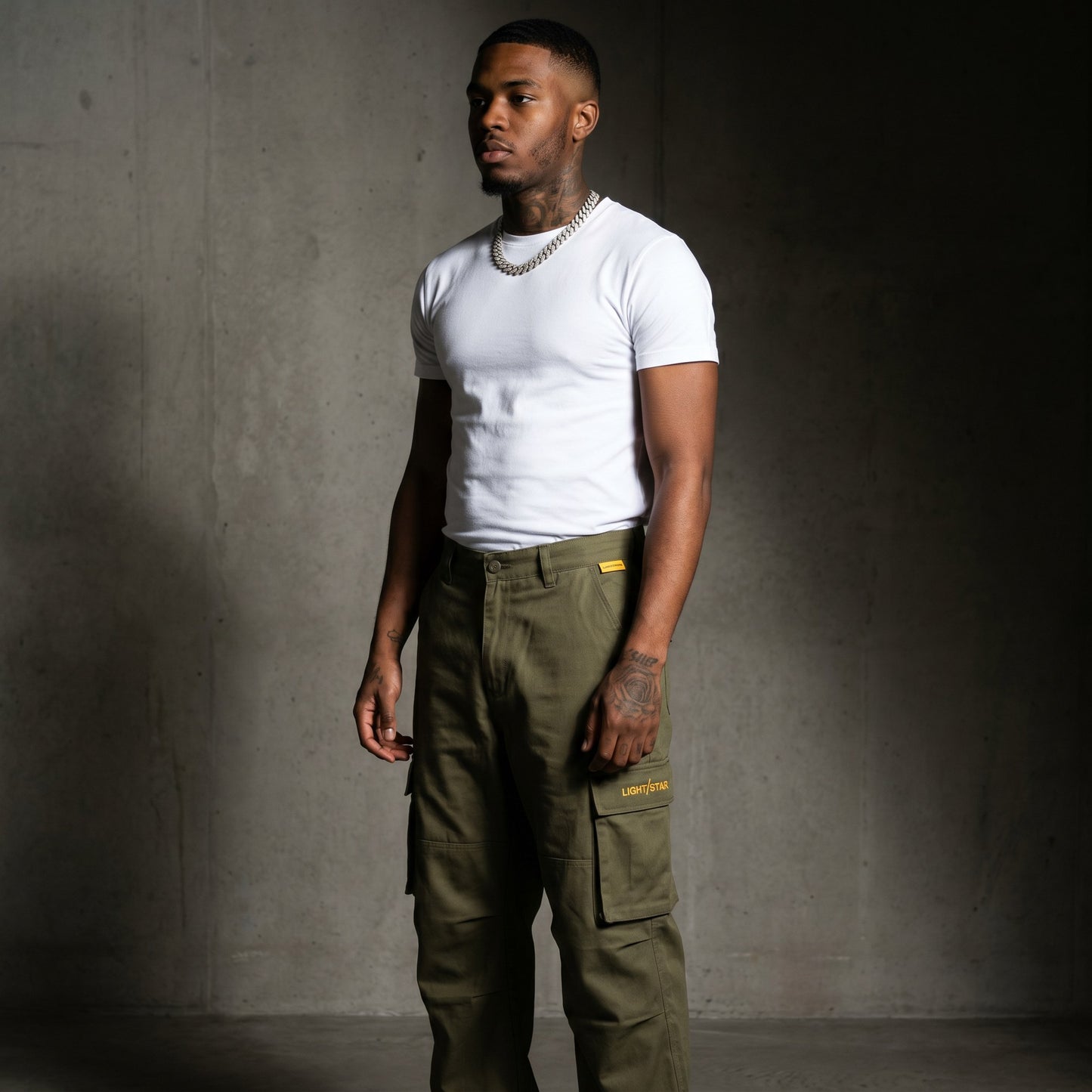 LS Tactical Cargo Olive Cargo front