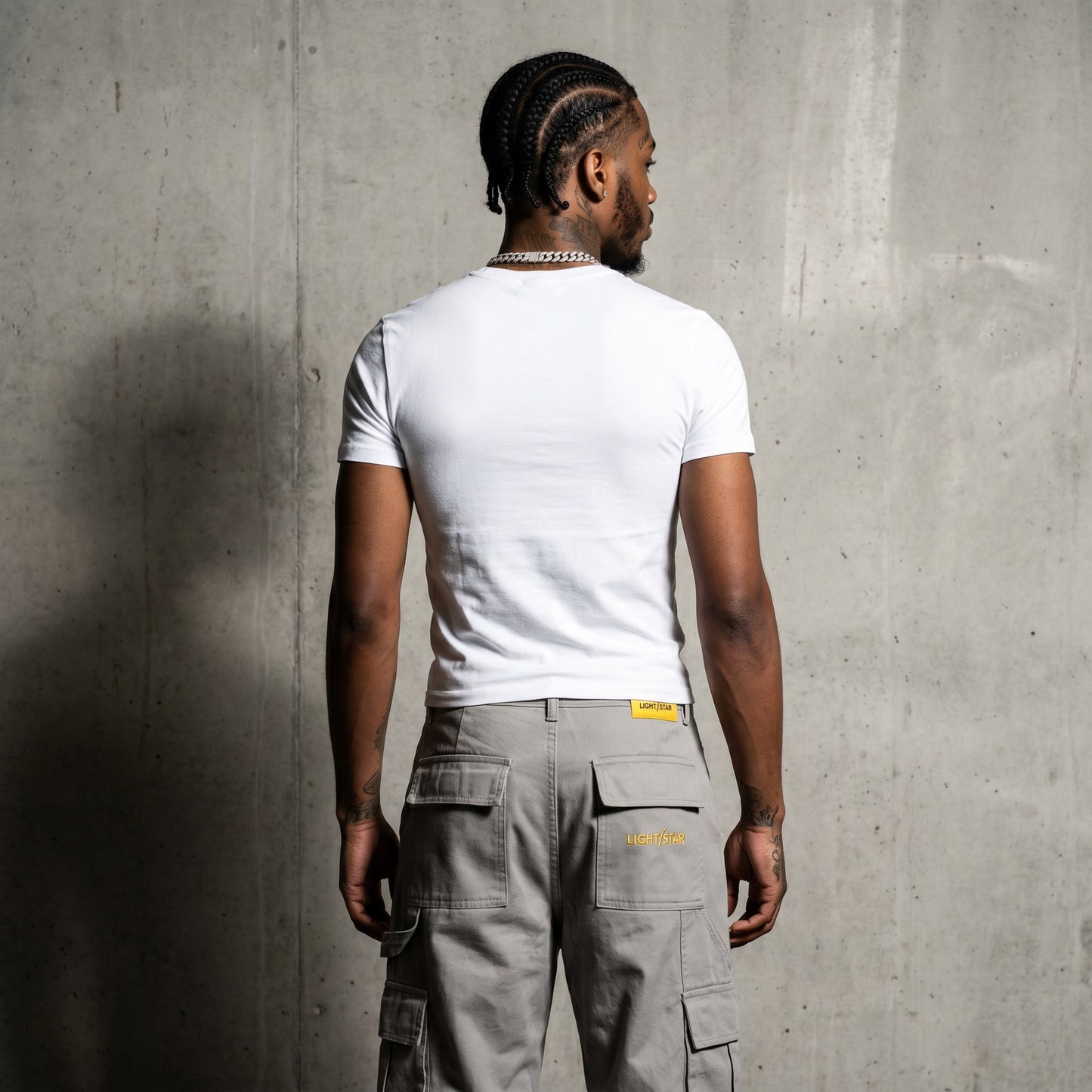 Modular Cargo Pant Concrete Grey back