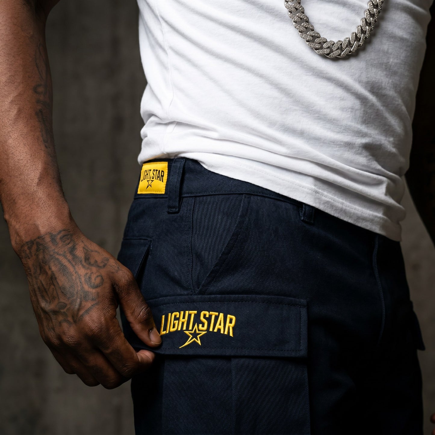 Modular Cargo Pant Navy Storm detail
