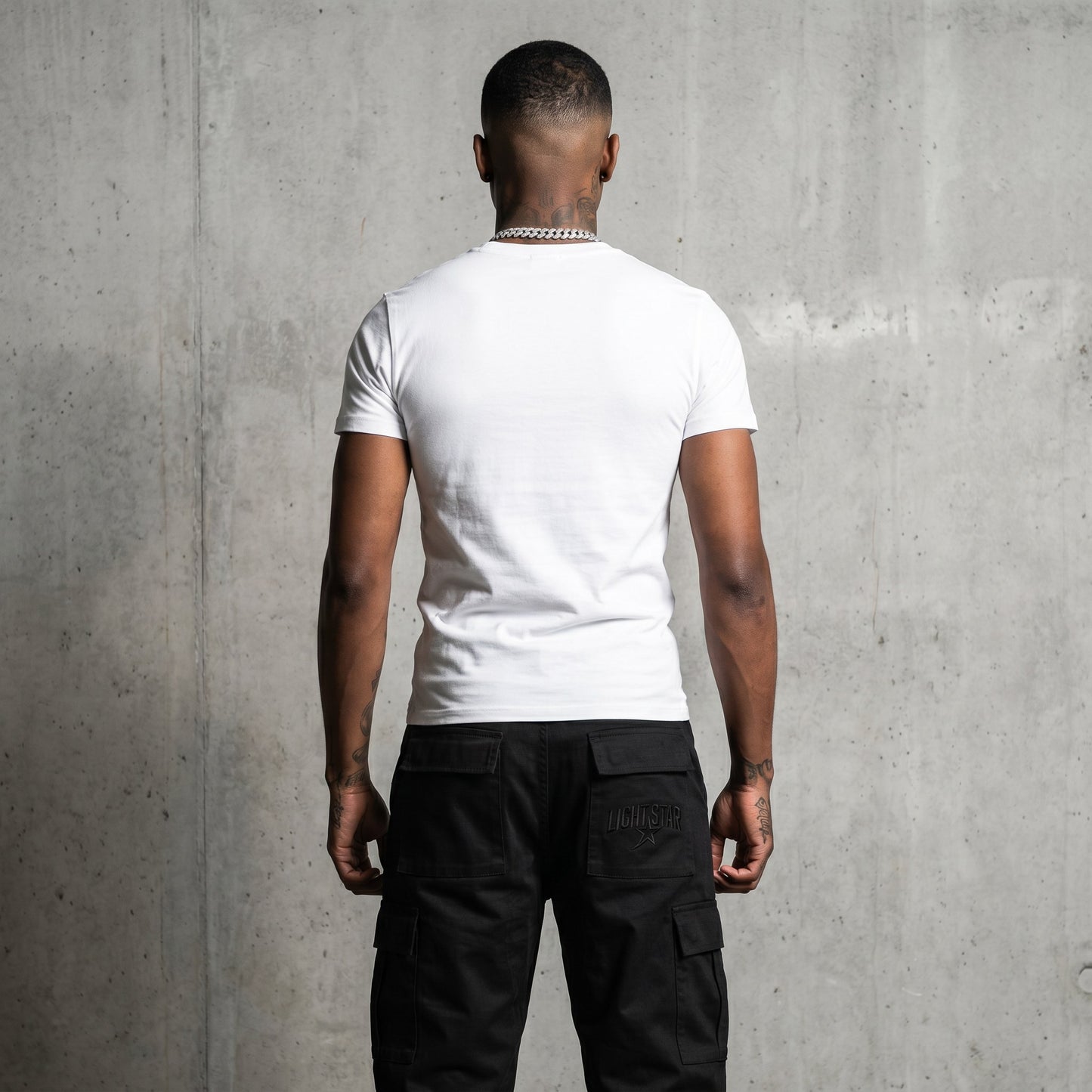 Parachute Cargo Black Tactical back