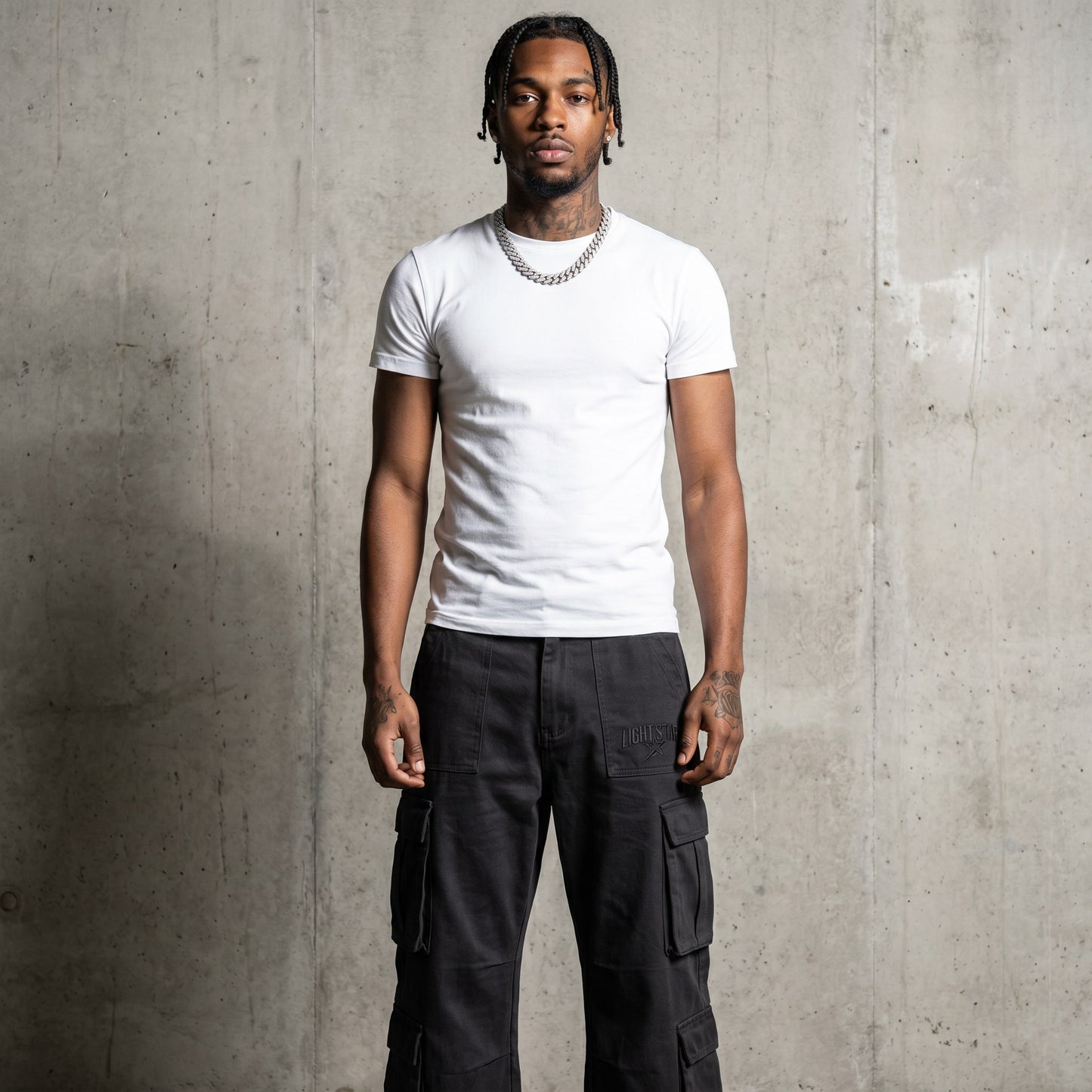 Parachute Cargo Charcoal Black front