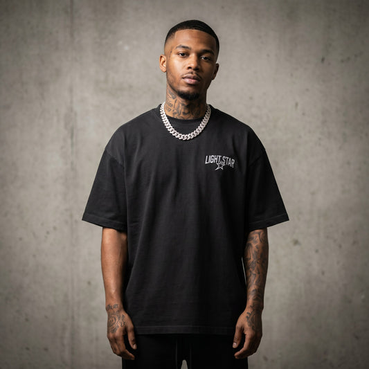 Pigment Dyed Heavy Tee Vintage Black front