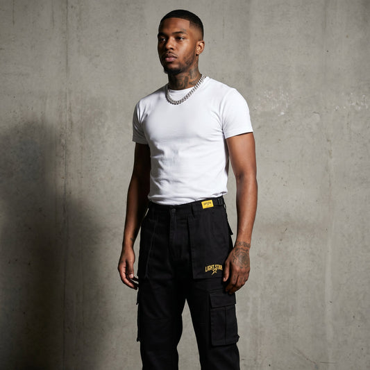 Strap Cargo Pant Black Tactical front