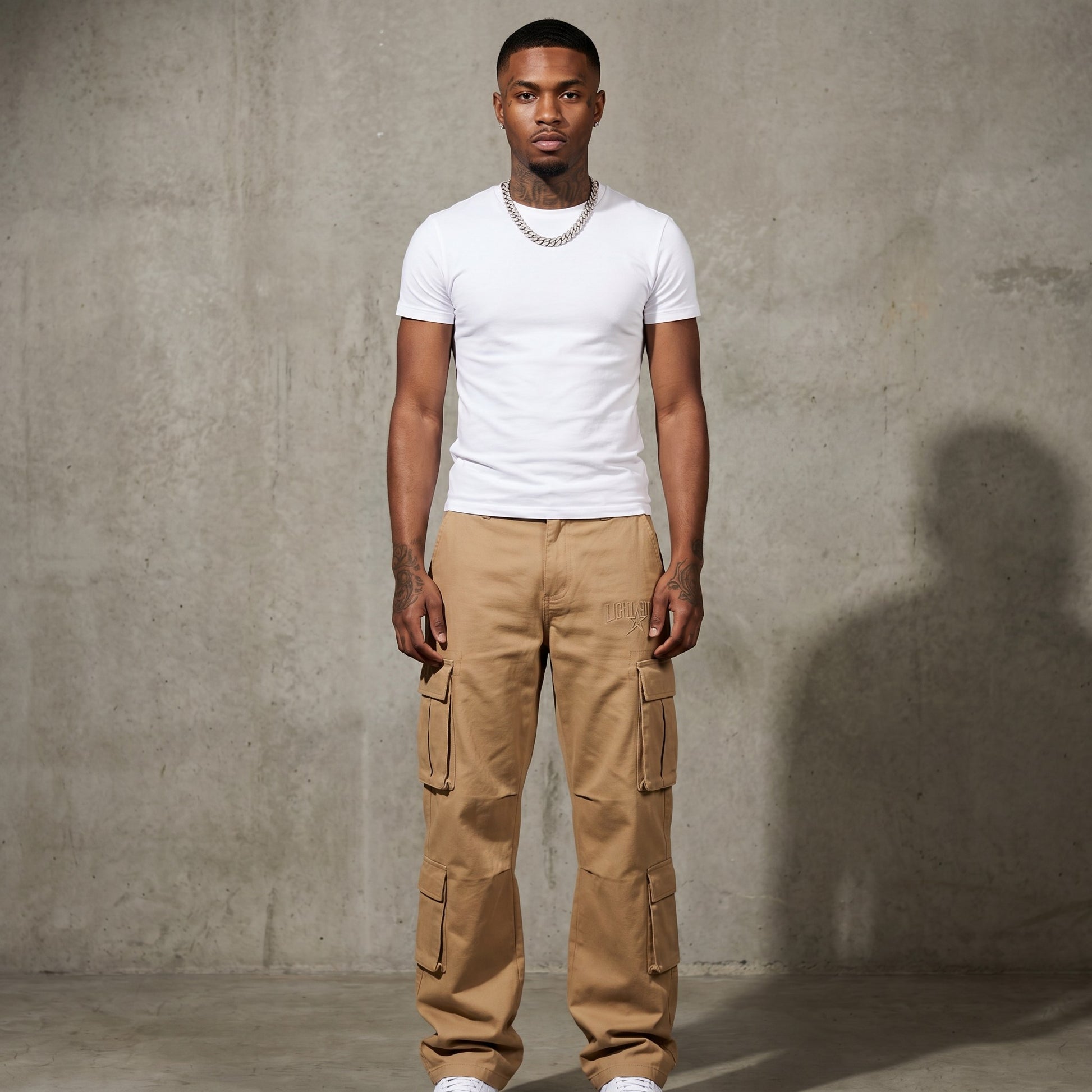 Streetwear Cargo Pant Desert Tan front