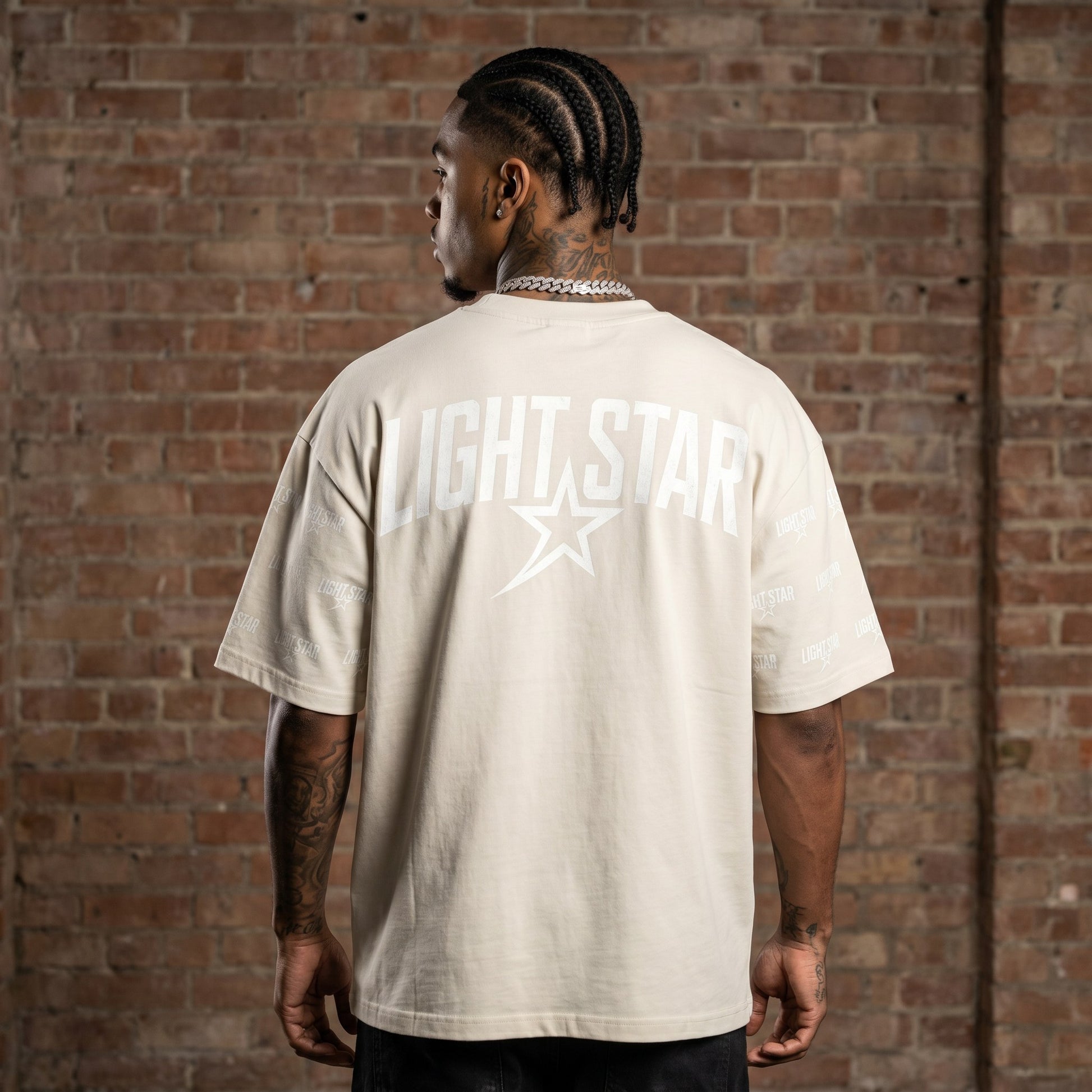 Sun Bleached Heavy Tee Bone White back