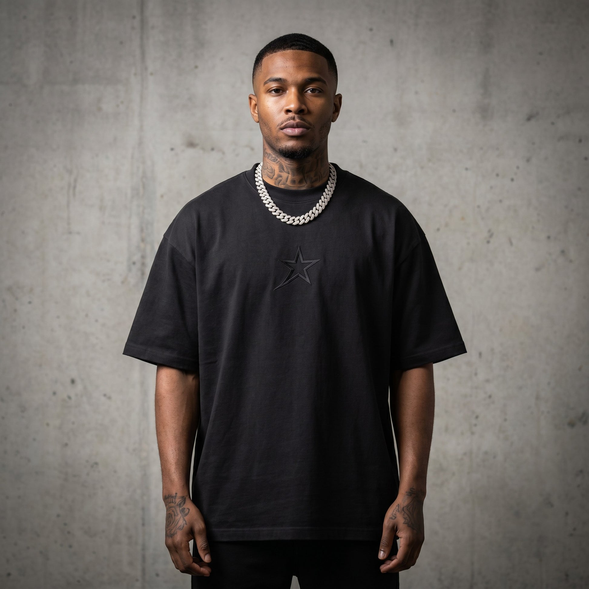 Sun Bleached Heavy Tee Vintage Black front