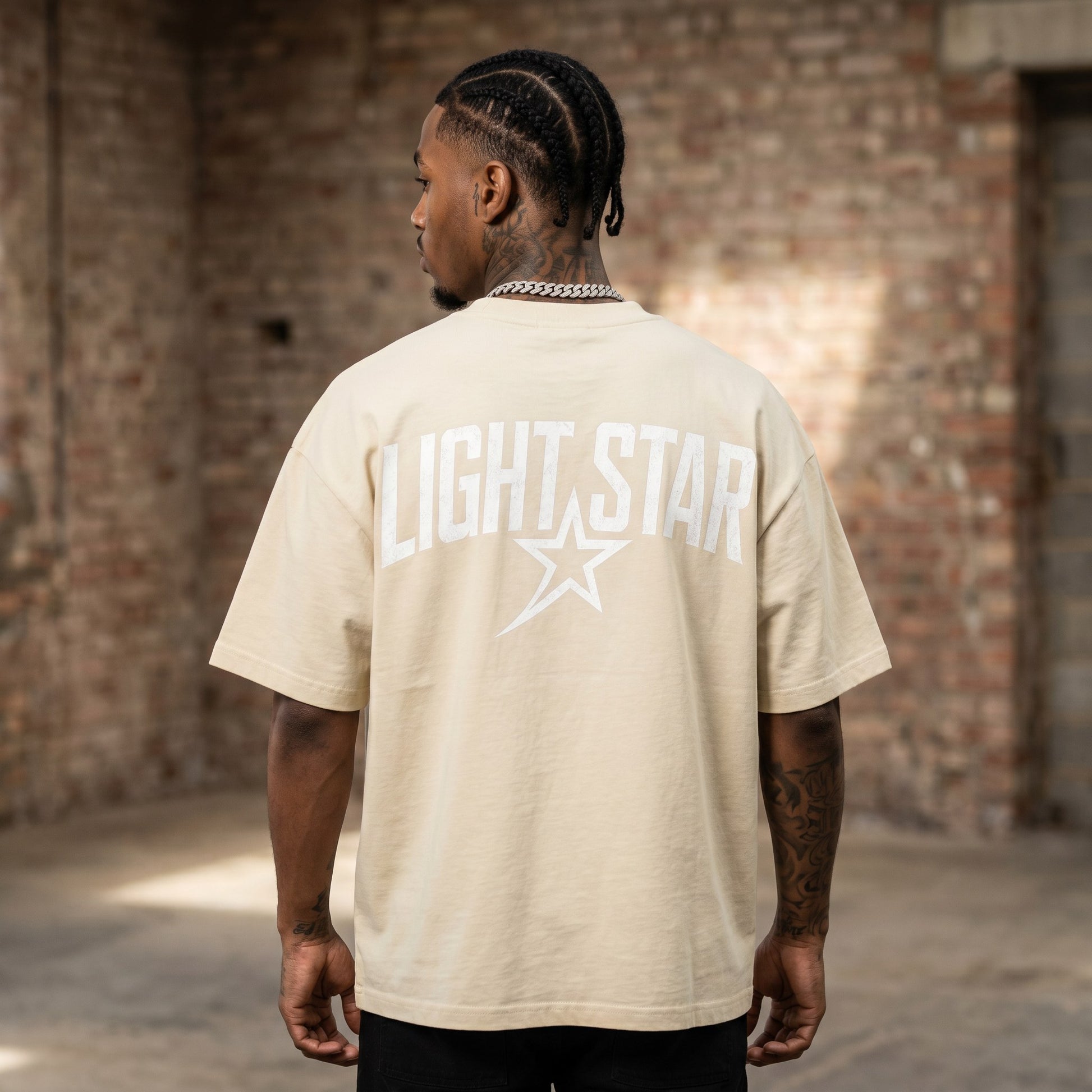 Sun Faded Boxy Tee Cream back