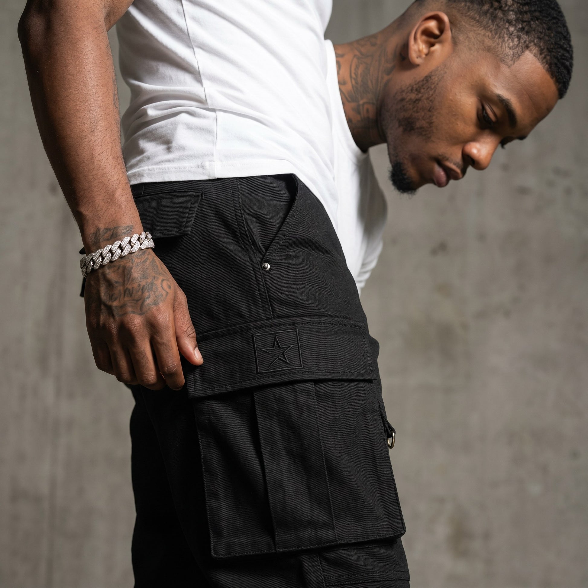 Tactical Cargo Pant Black Tactical detail