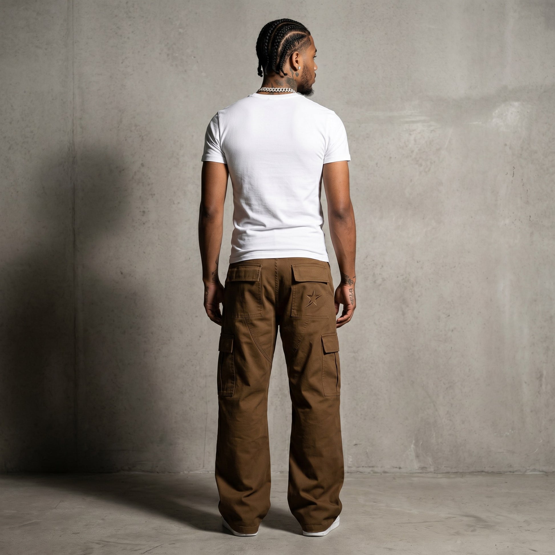 Tactical Cargo Pant Brown Field back