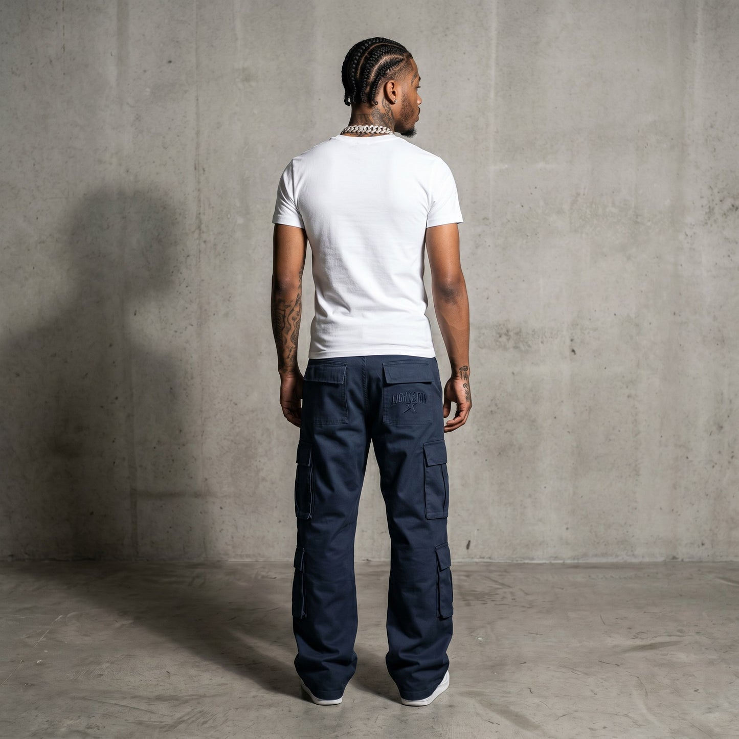 Tactical Cargo Pant Navy Storm back