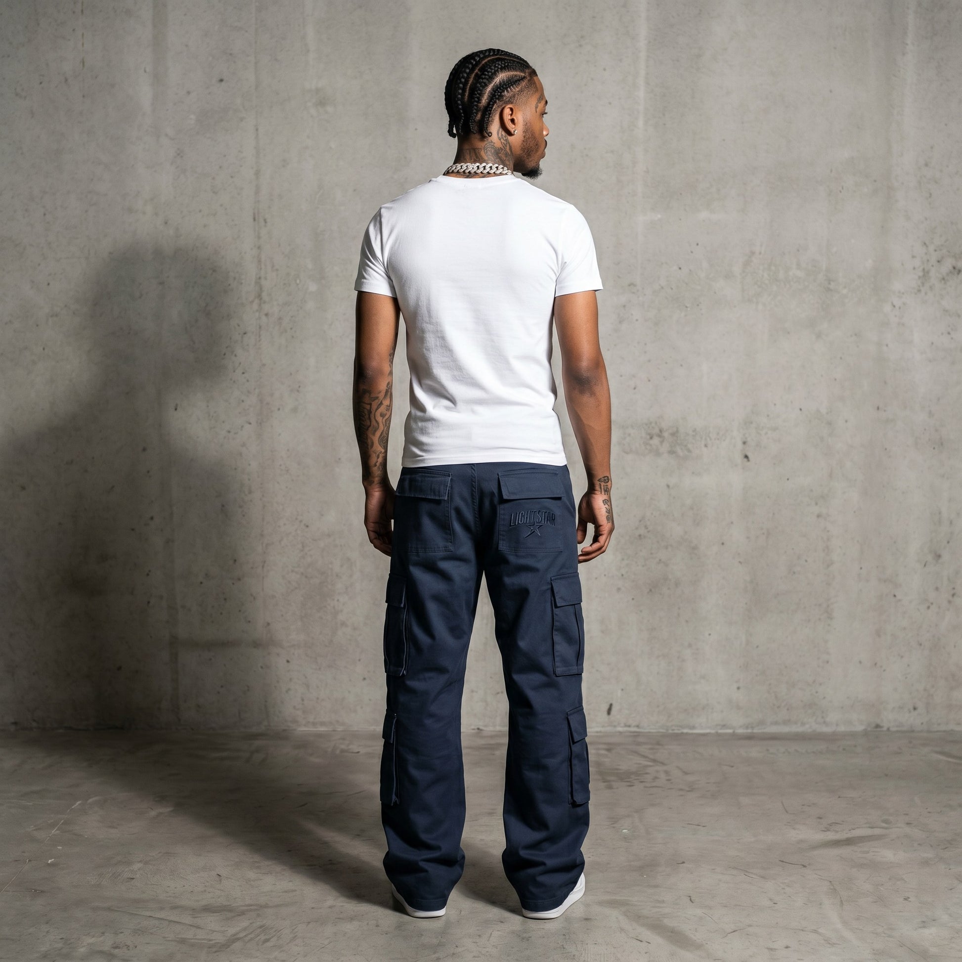 Tactical Cargo Pant Navy Storm back
