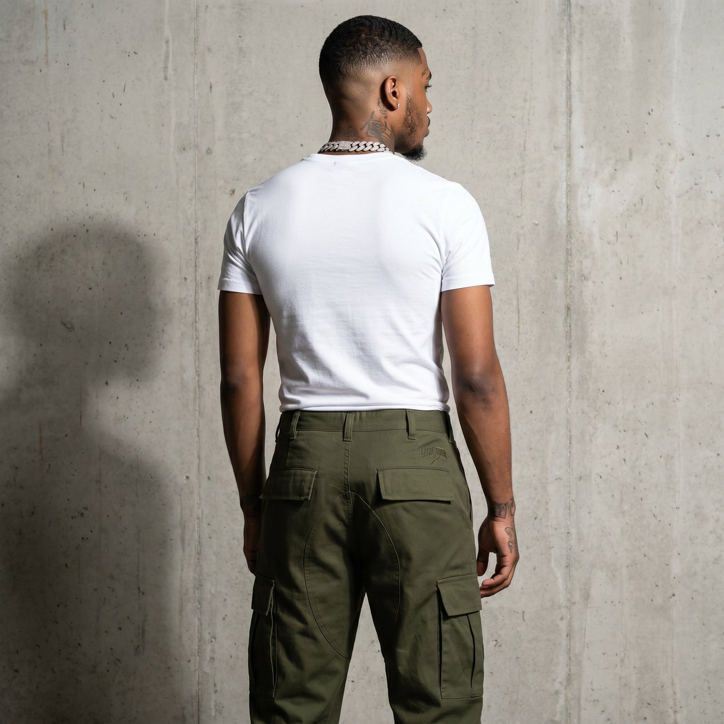 Tactical Cargo Pant Olive Cargo back