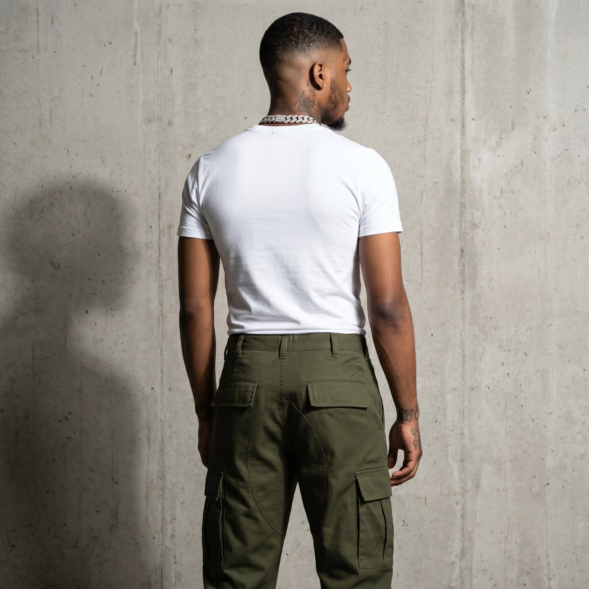 Tactical Cargo Pant Olive Cargo back