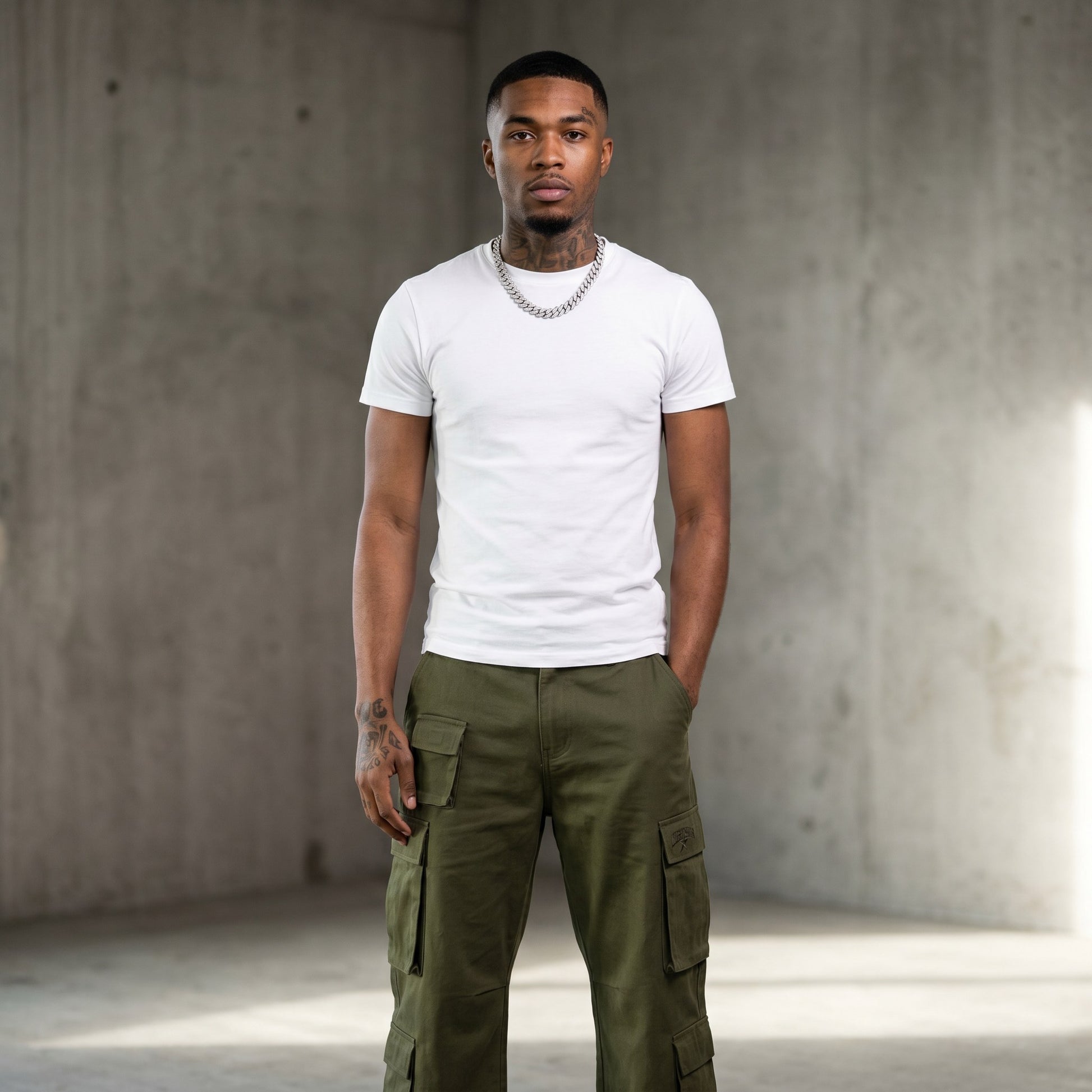 Tactical Cargo Pant Olive Cargo front