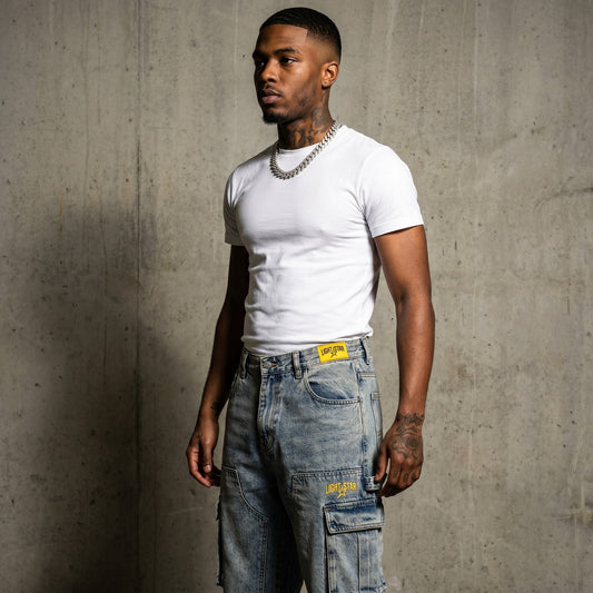 Trap Baggy Jean Stone Wash front