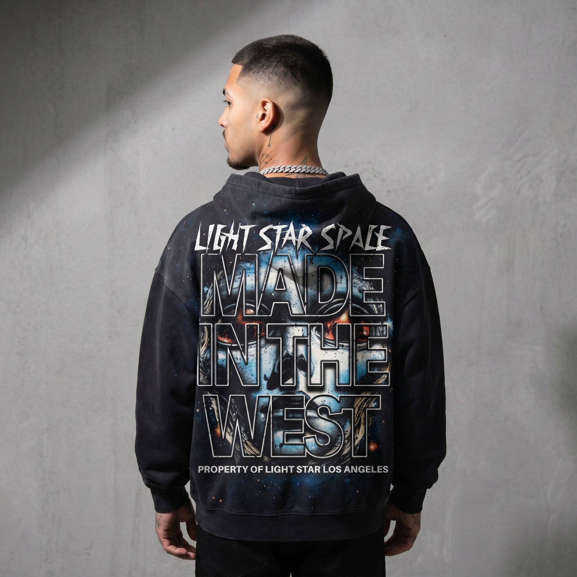 Made In The West Hoodie (Full Print) Vintage Black back