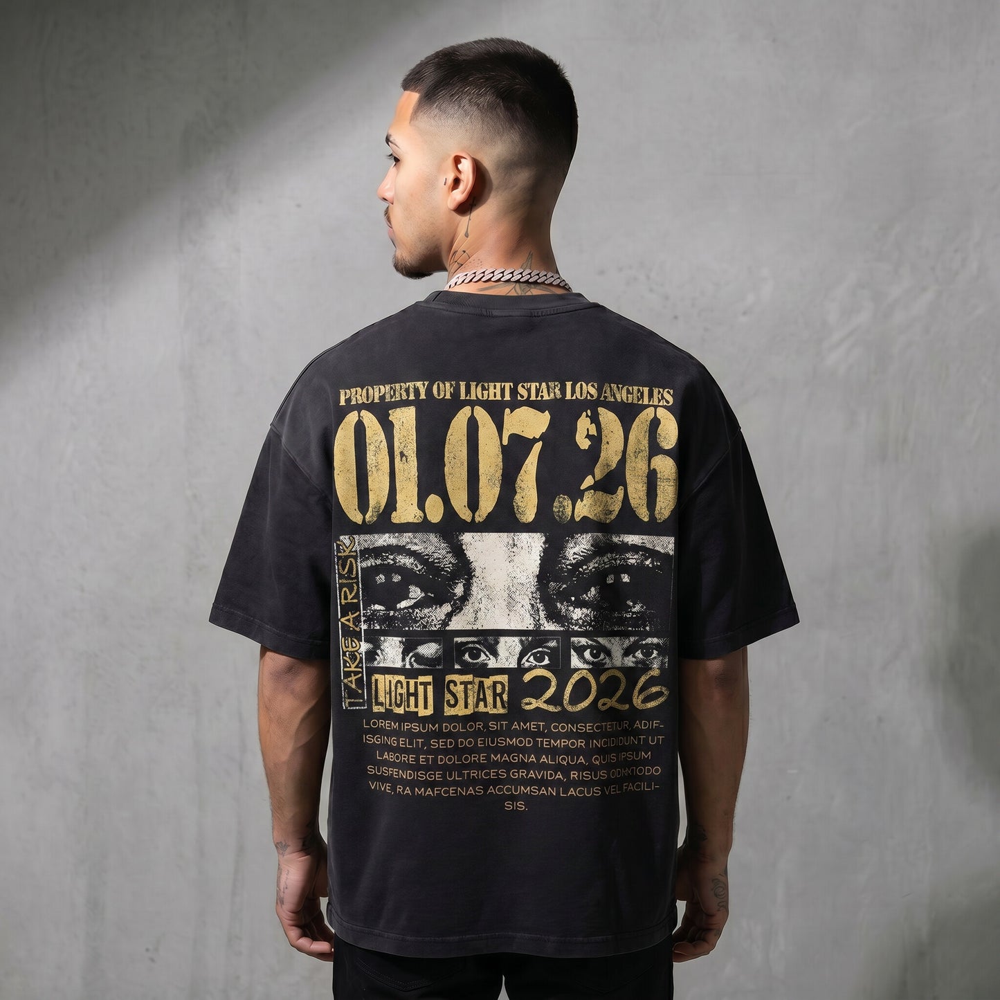 Trust Your Vision Tee Vintage Black back