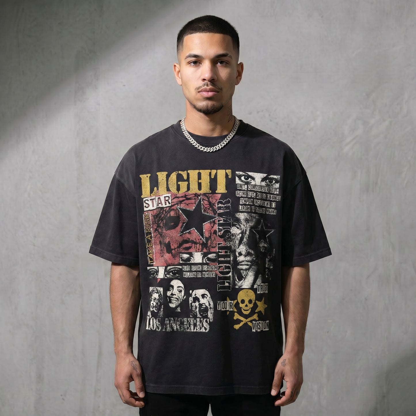 Trust Your Vision Tee Vintage Black front