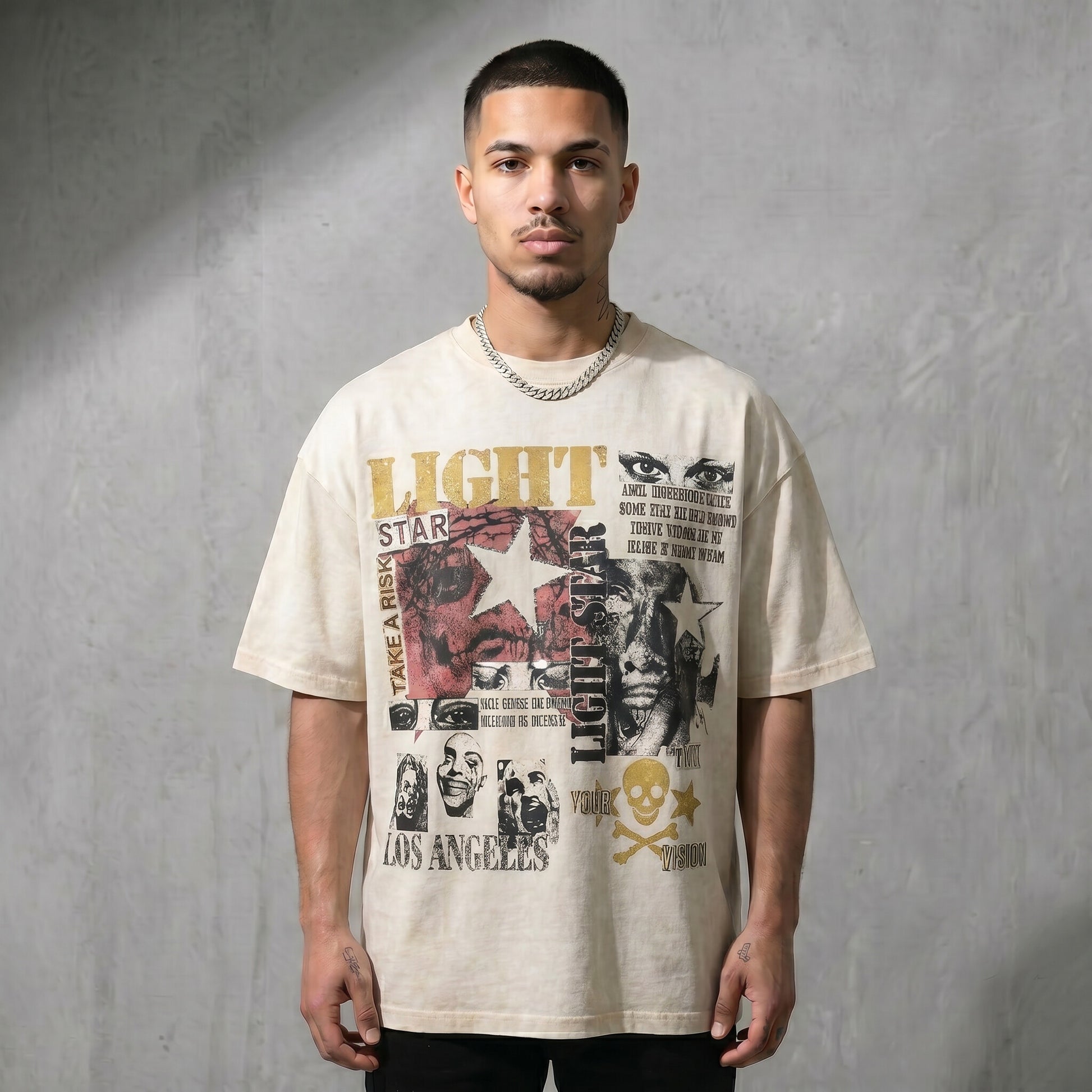 Trust Your Vision Tee Vintage White front