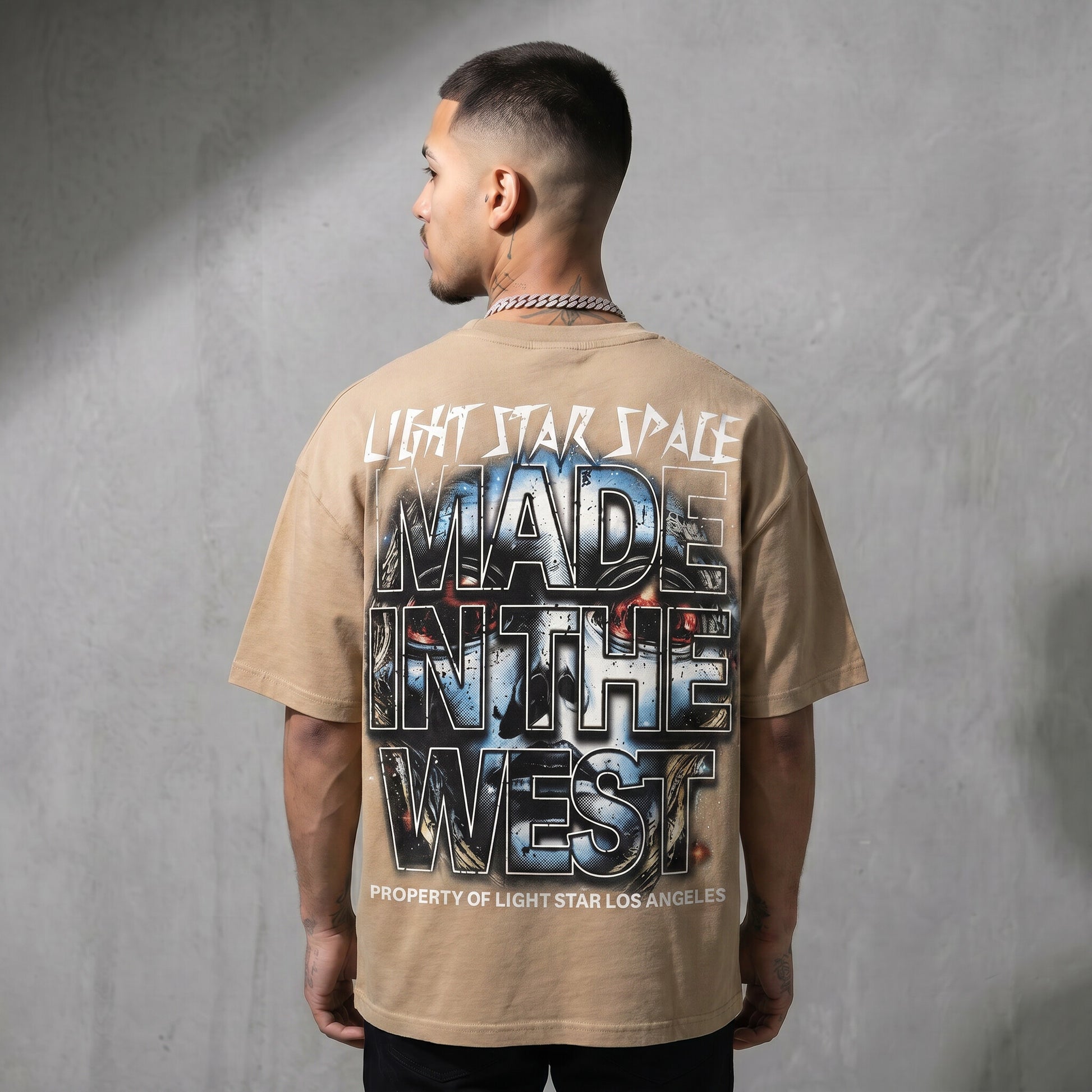 Valley Space Alien Tee Desert Sand back
