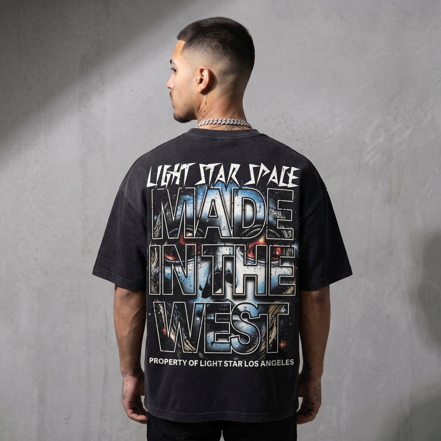 Valley Space Alien Tee Vintage Black back