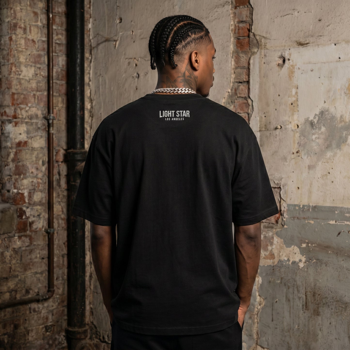 Valley Space Alien Heavy Tee Vintage Black back