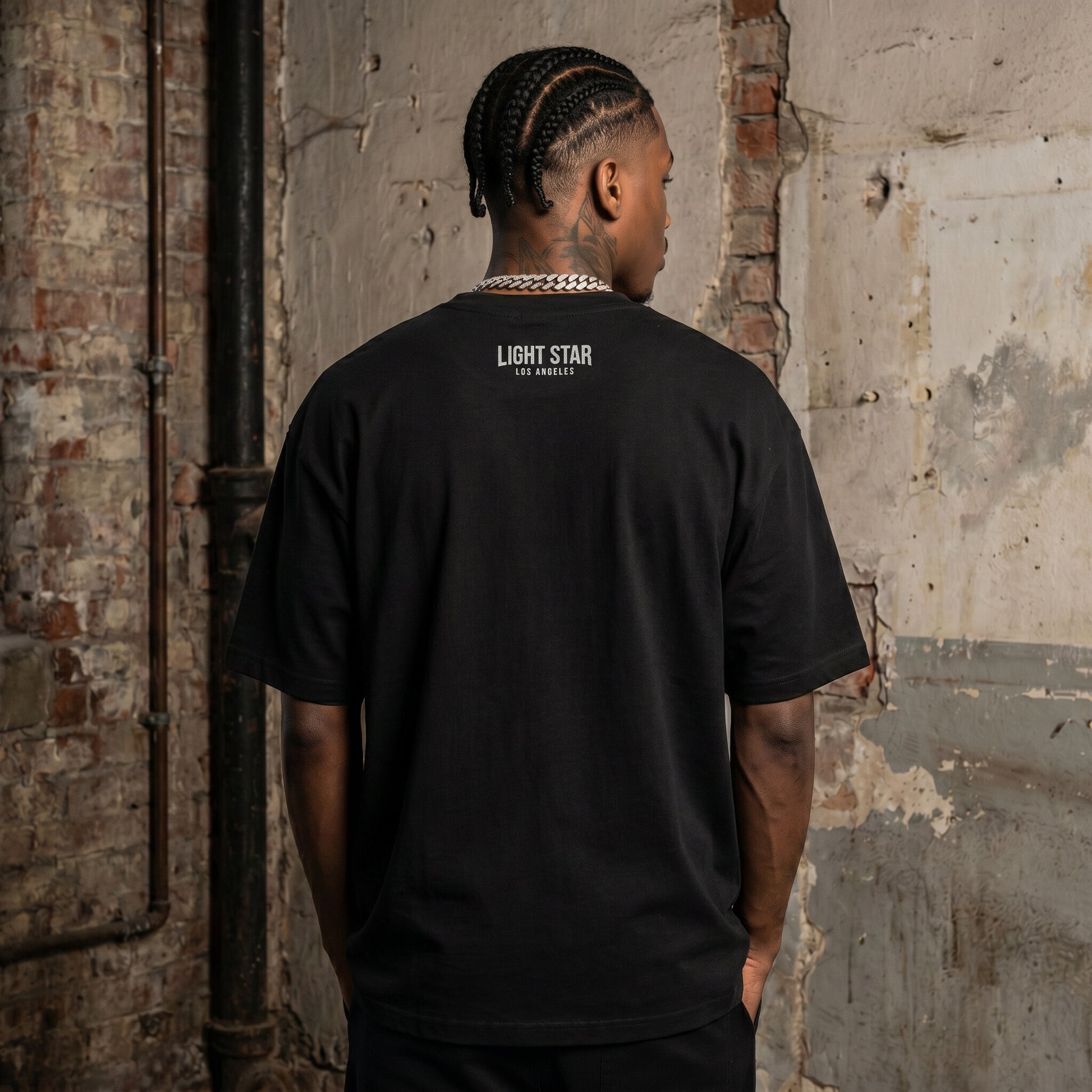 Valley Space Alien Heavy Tee Vintage Black back