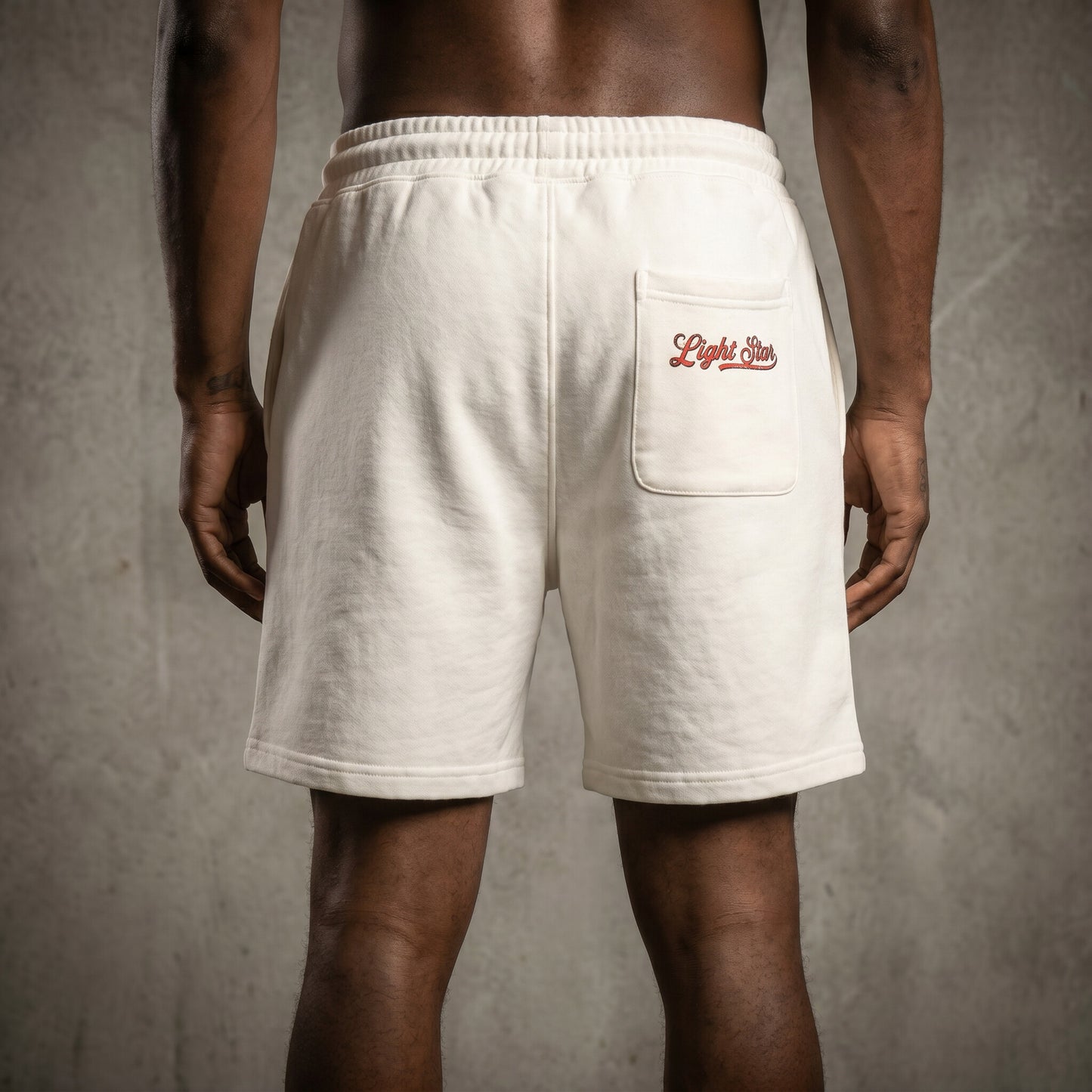 Champions Only Racing Shorts Vintage White back