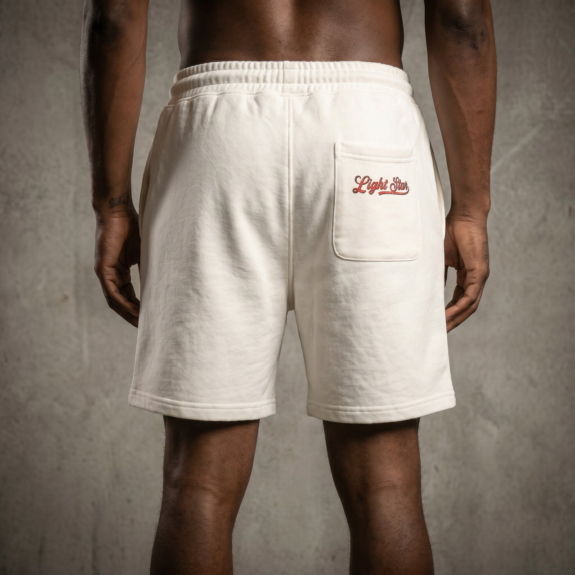 Champions Only Racing Shorts Vintage White back