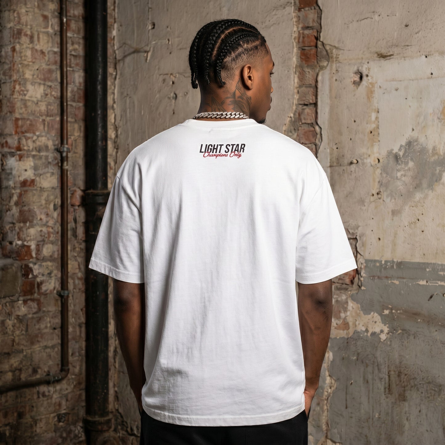 Champions Only Racing Tee Vintage White back