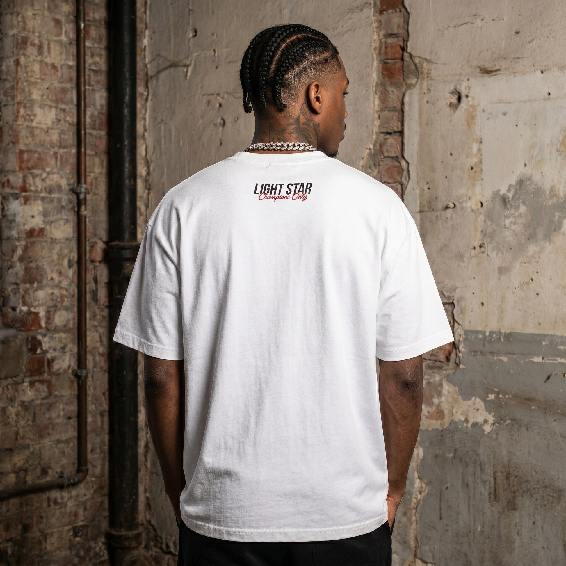 Champions Only Racing Tee Vintage White back