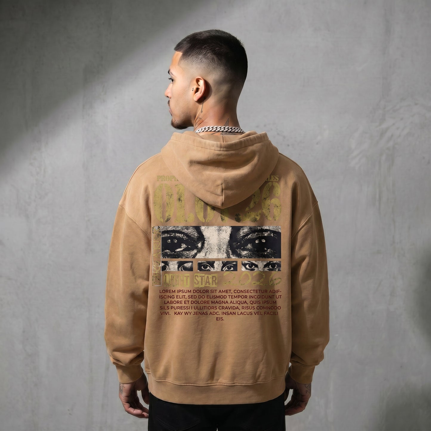01.07.26 Eyes Hoodie Desert Sand back