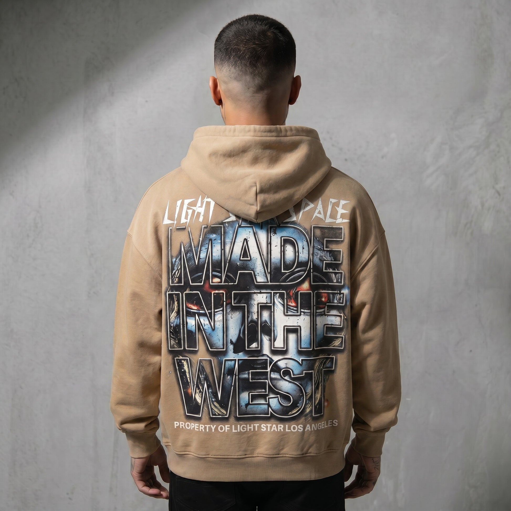 Made In The West Hoodie Desert Sand back