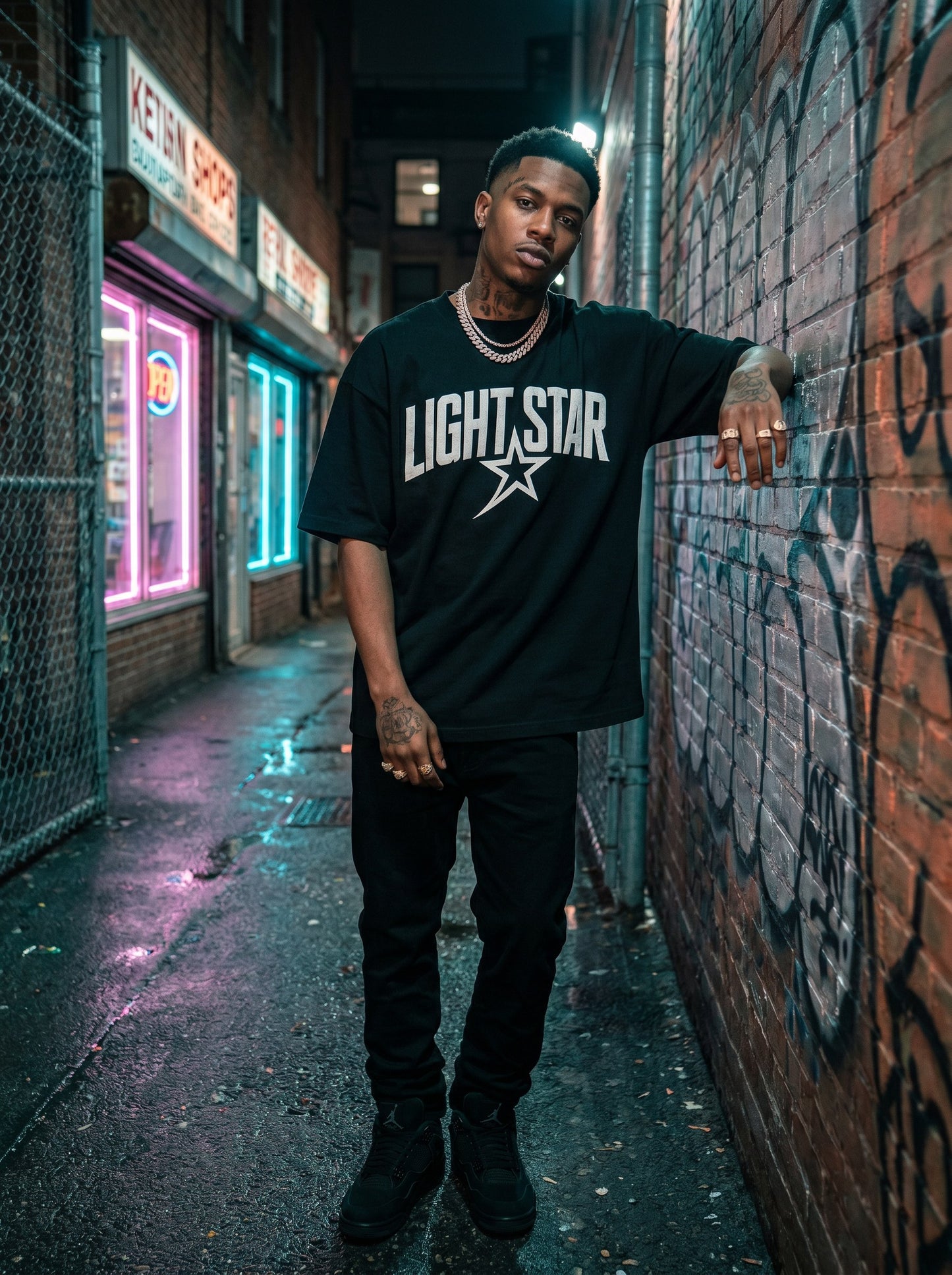Arch Logo Bold Tee Black